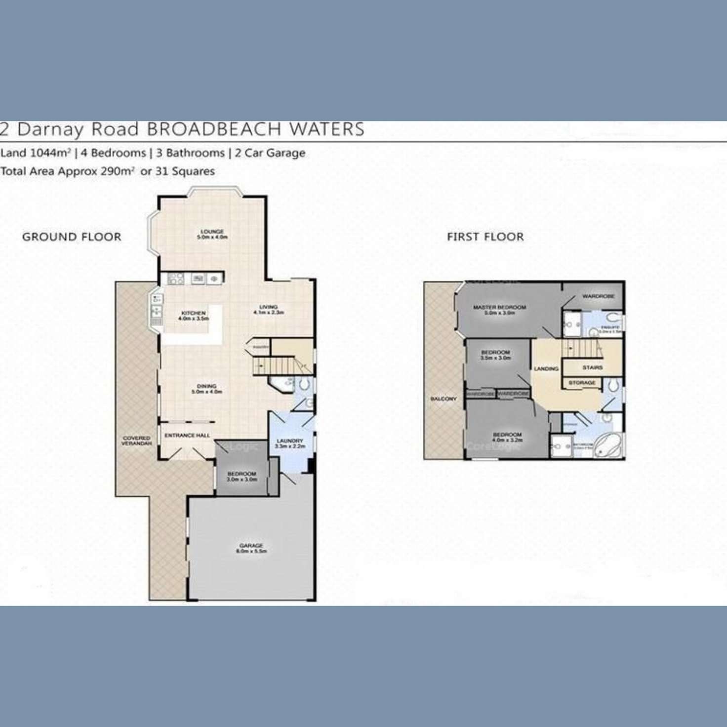 Floorplan of Homely house listing, 2 Darnay Road, Broadbeach Waters QLD 4218