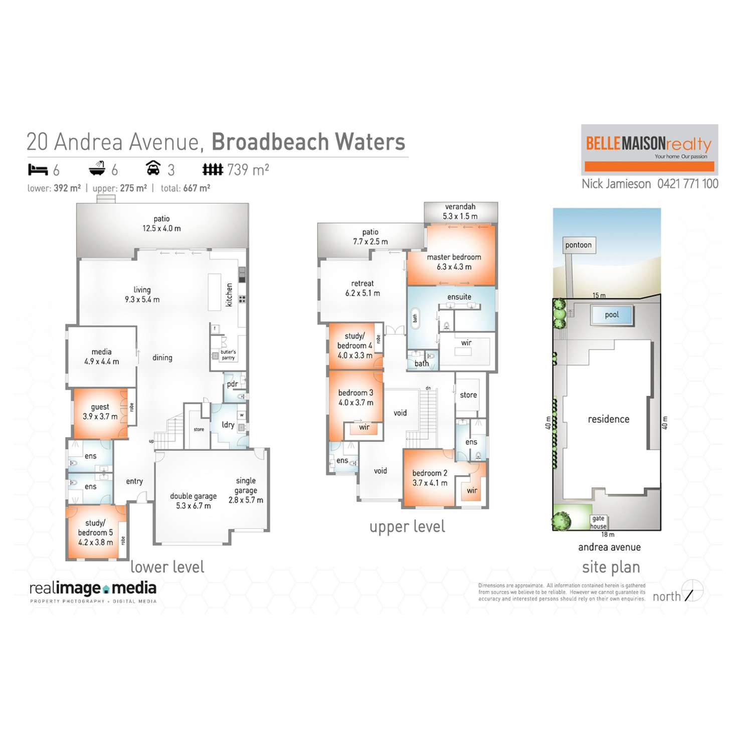 Floorplan of Homely house listing, 20 Andrea Avenue, Broadbeach Waters QLD 4218