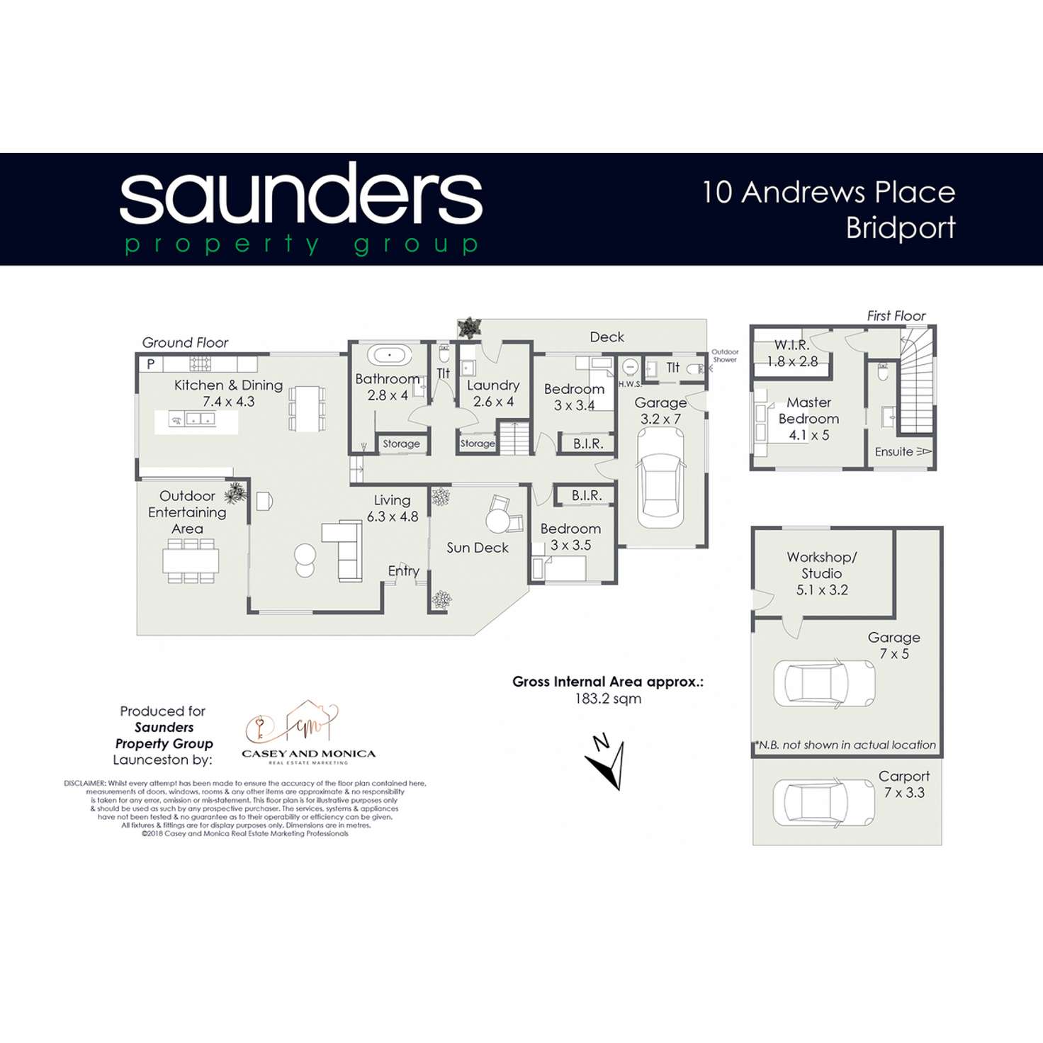 Floorplan of Homely house listing, 10 Andrews Place, Bridport TAS 7262