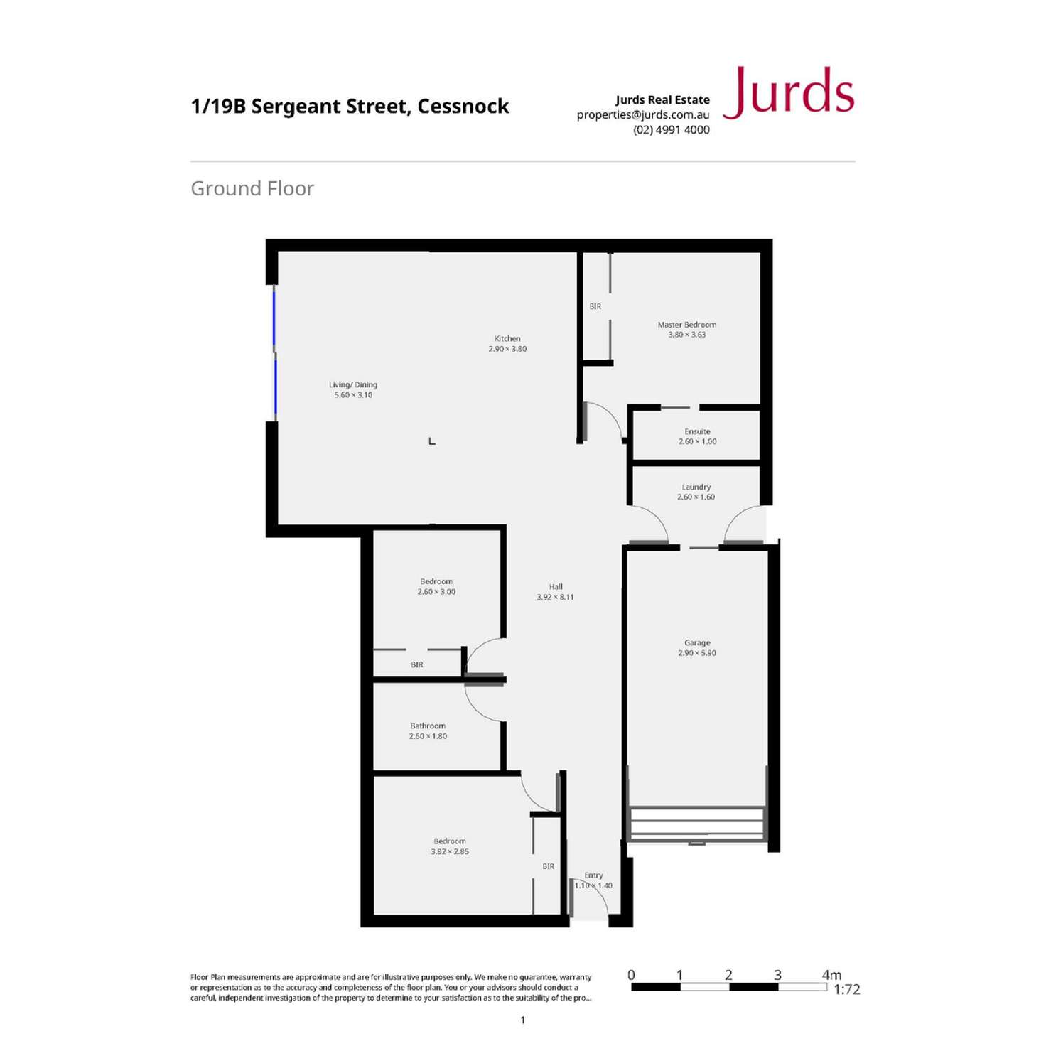 Floorplan of Homely unit listing, 2/19B Sergeant Street, Cessnock NSW 2325