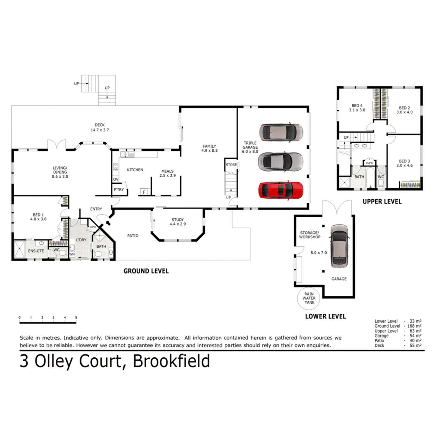 Floorplan of Homely house listing, 3 Olley Court, Brookfield QLD 4069