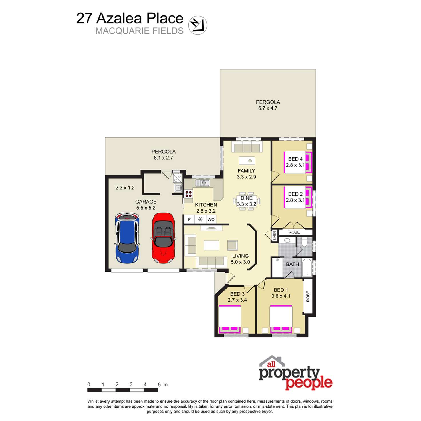 Floorplan of Homely house listing, 27 Azalea Place, Macquarie Fields NSW 2564