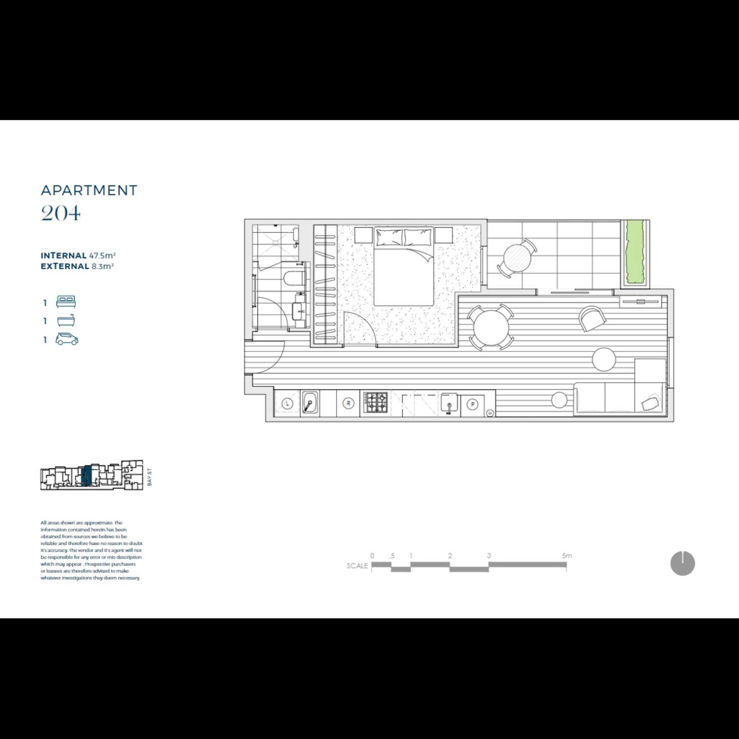 Floorplan of Homely apartment listing, 204/439 Bay Street, Brighton VIC 3186