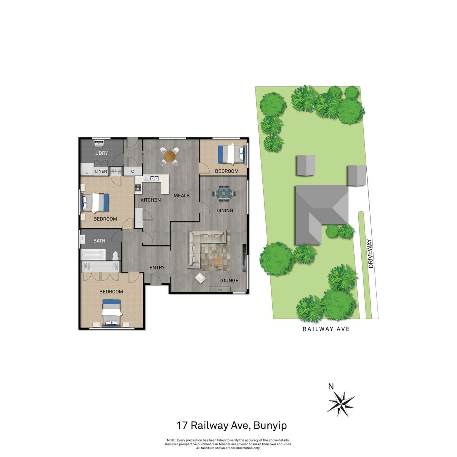 Floorplan of Homely house listing, 17 Railway Avenue, Bunyip VIC 3815