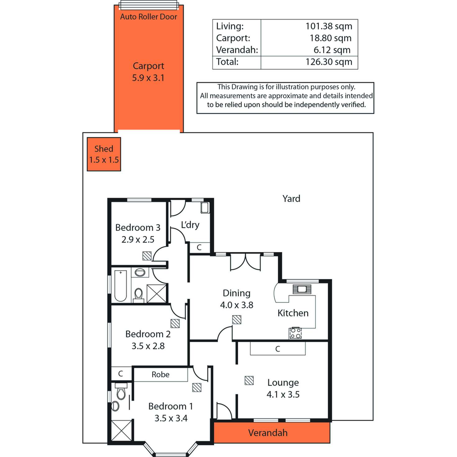 Floorplan of Homely house listing, 2/298 Cross Road, Clarence Park SA 5034
