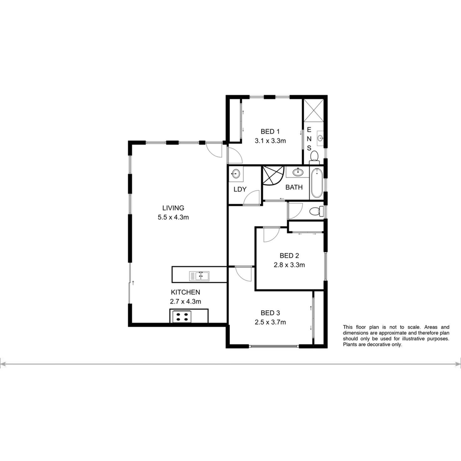 Floorplan of Homely villa listing, 11B Brodie Street, Claremont TAS 7011
