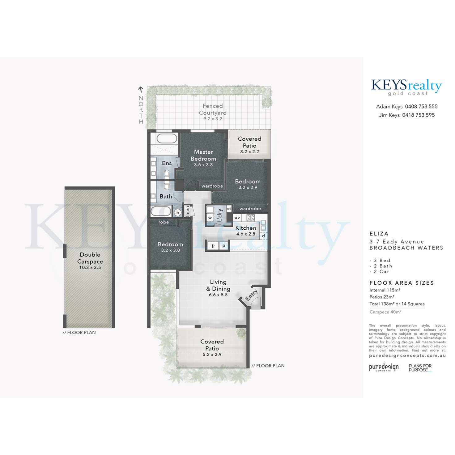 Floorplan of Homely apartment listing, 5/3-7 Eady Avenue, Broadbeach Waters QLD 4218