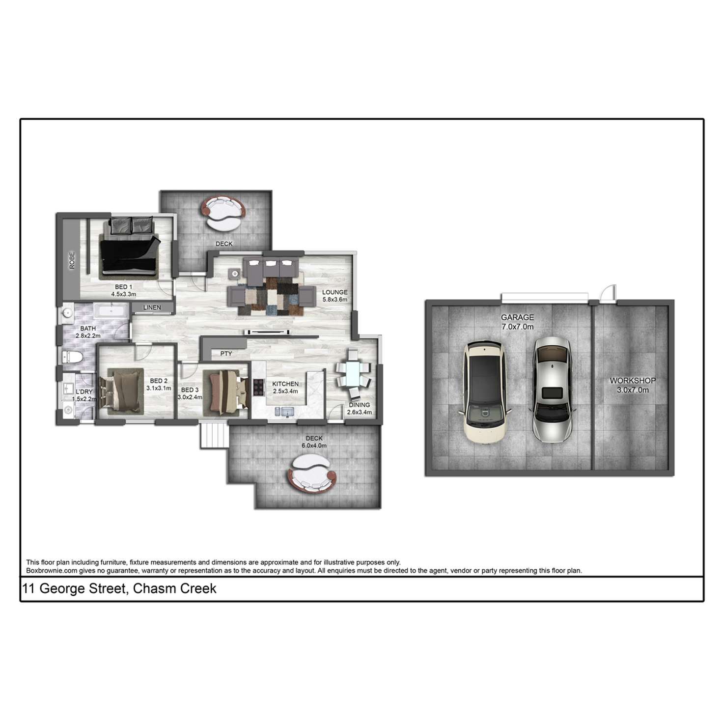 Floorplan of Homely house listing, 11 George Street, Chasm Creek TAS 7321