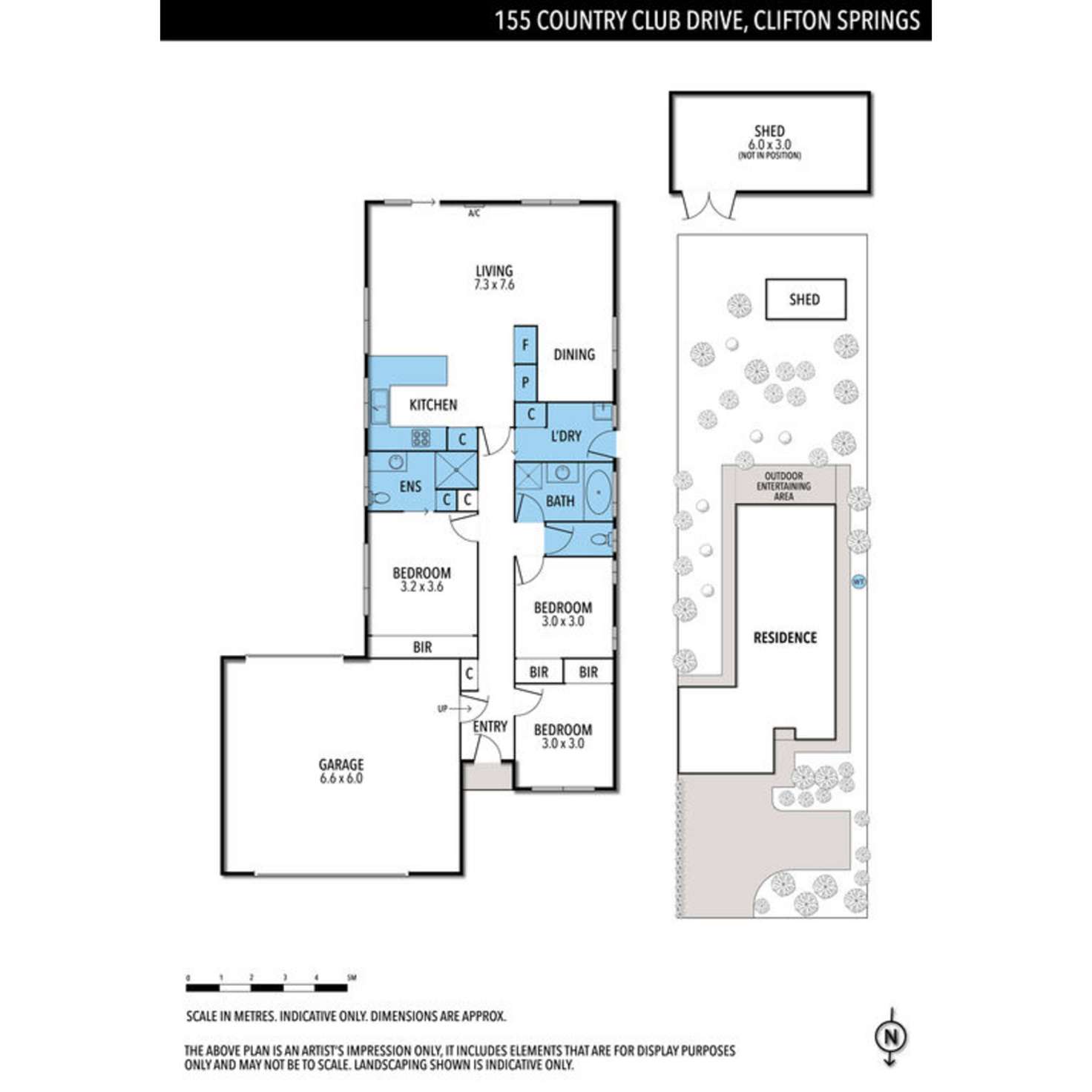 Floorplan of Homely house listing, 155 Country Club Drive, Clifton Springs VIC 3222