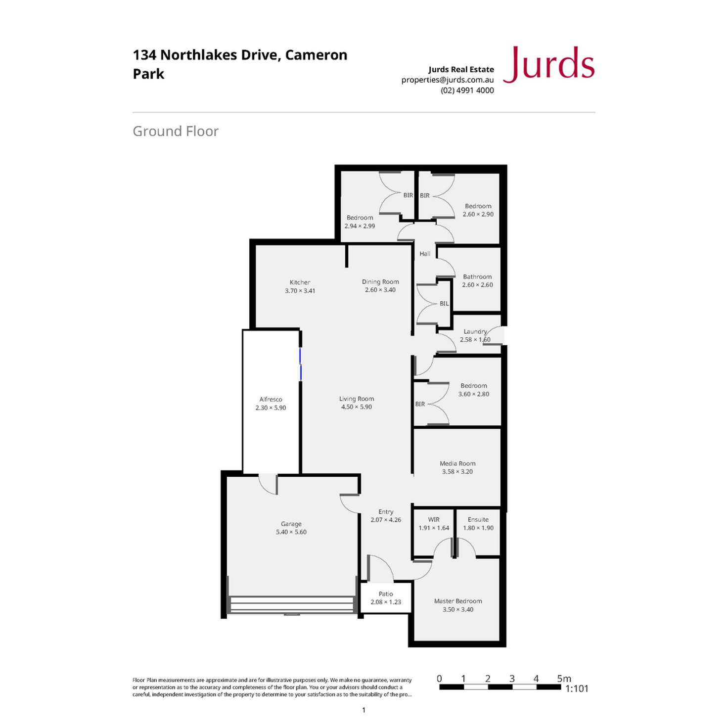 Floorplan of Homely house listing, 134 Northlakes Drive, Cameron Park NSW 2285