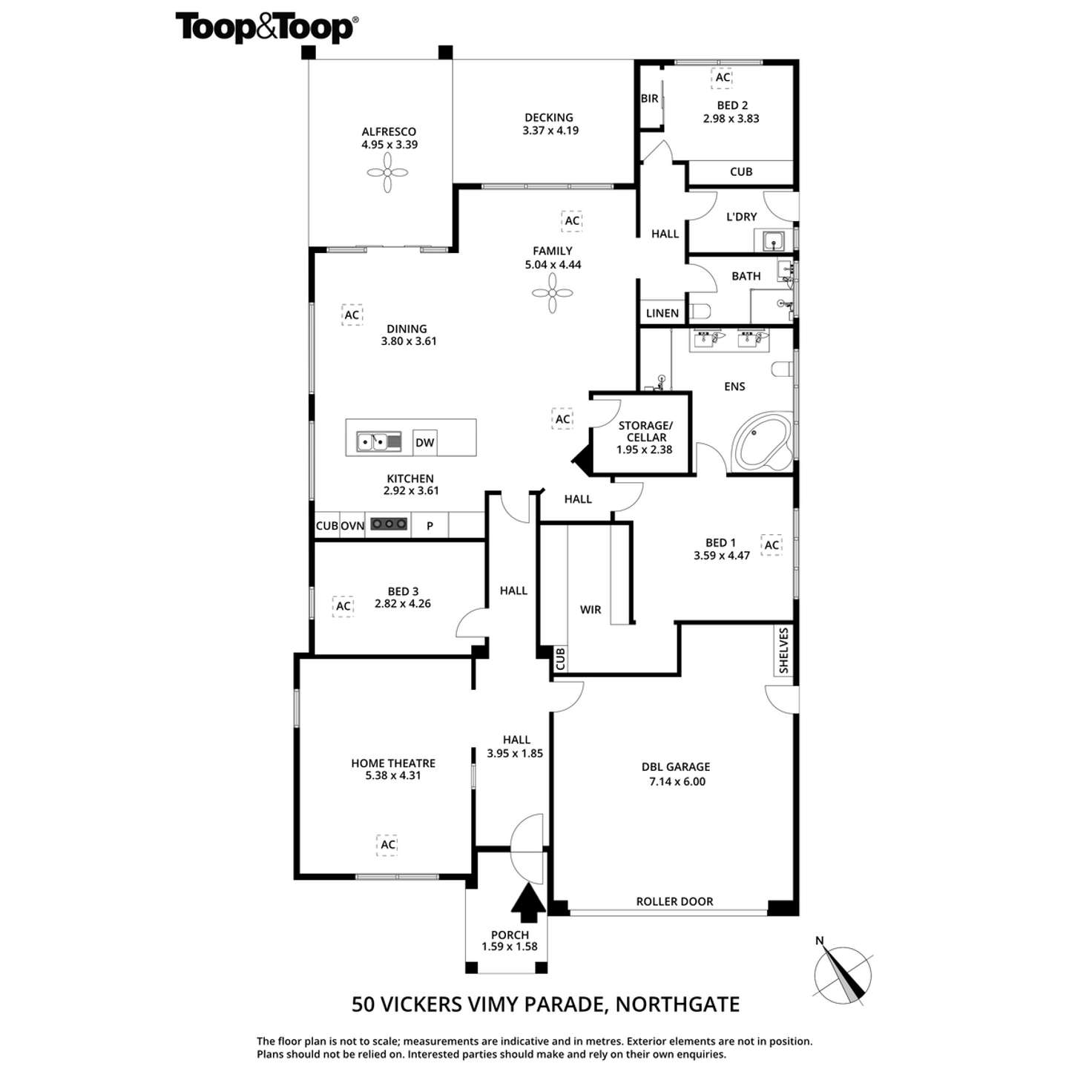 Floorplan of Homely house listing, 50 Vickers Vimy Parade, Northgate SA 5085