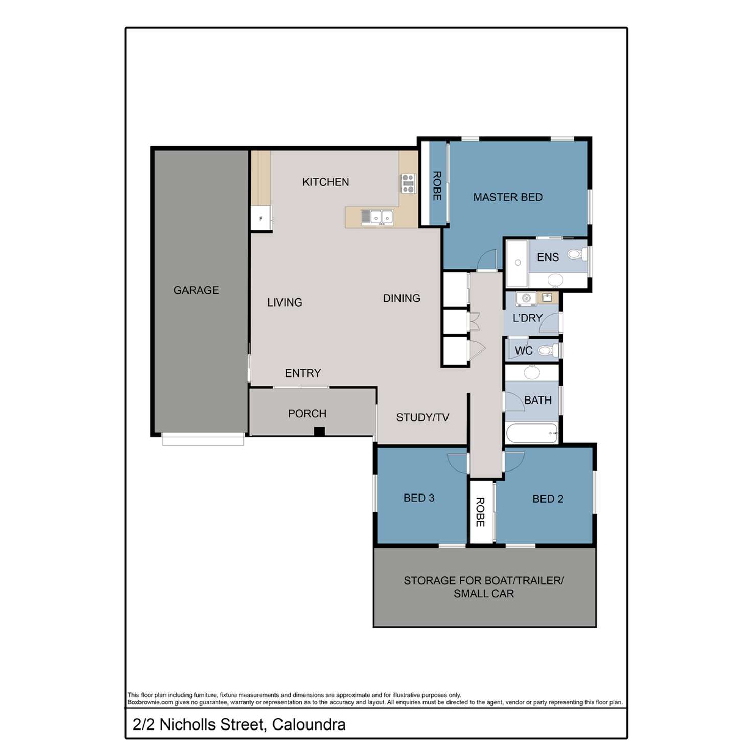 Floorplan of Homely semiDetached listing, 2/2 Nicholls Street, Caloundra QLD 4551