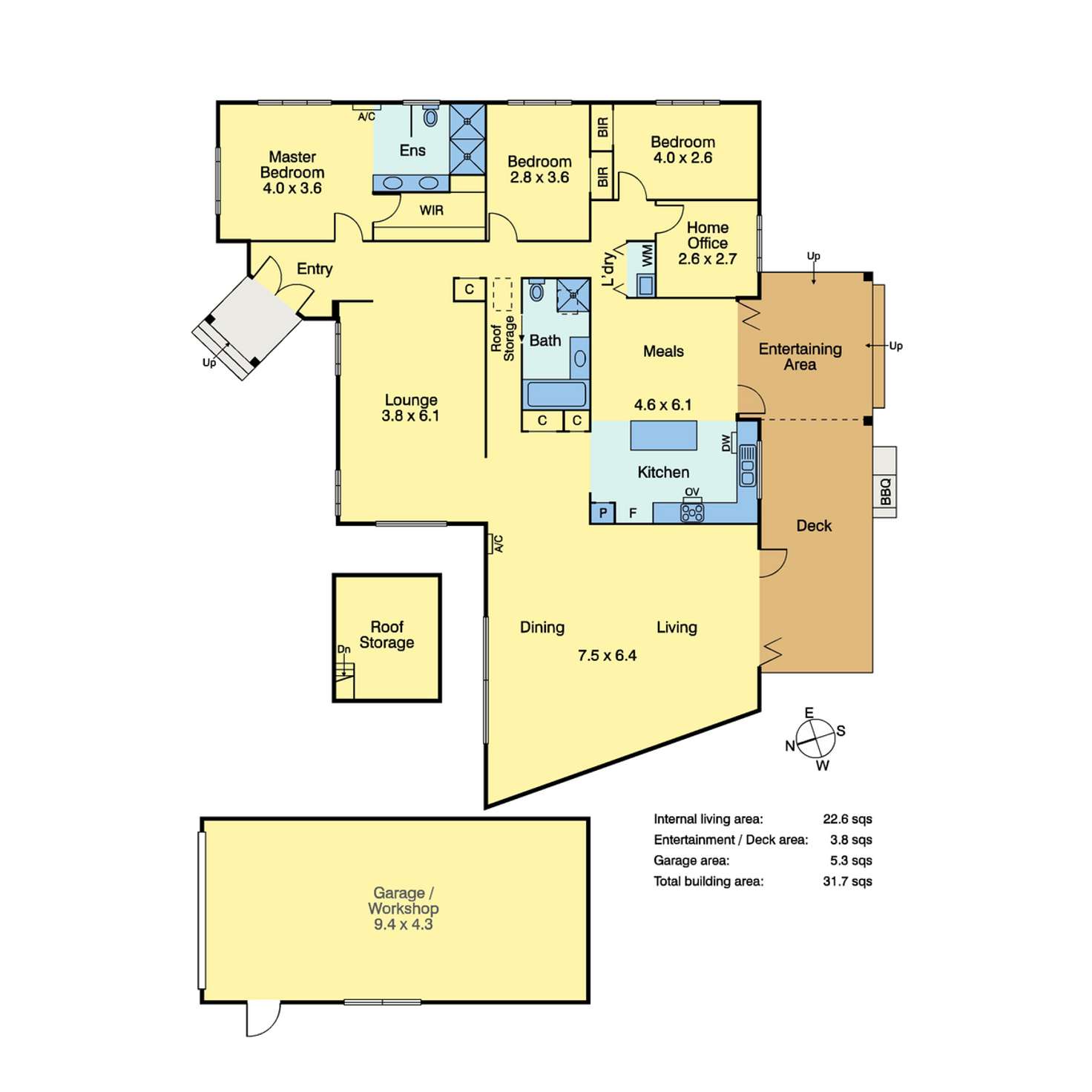 Floorplan of Homely house listing, 6 Fleetwood Crescent, Frankston South VIC 3199