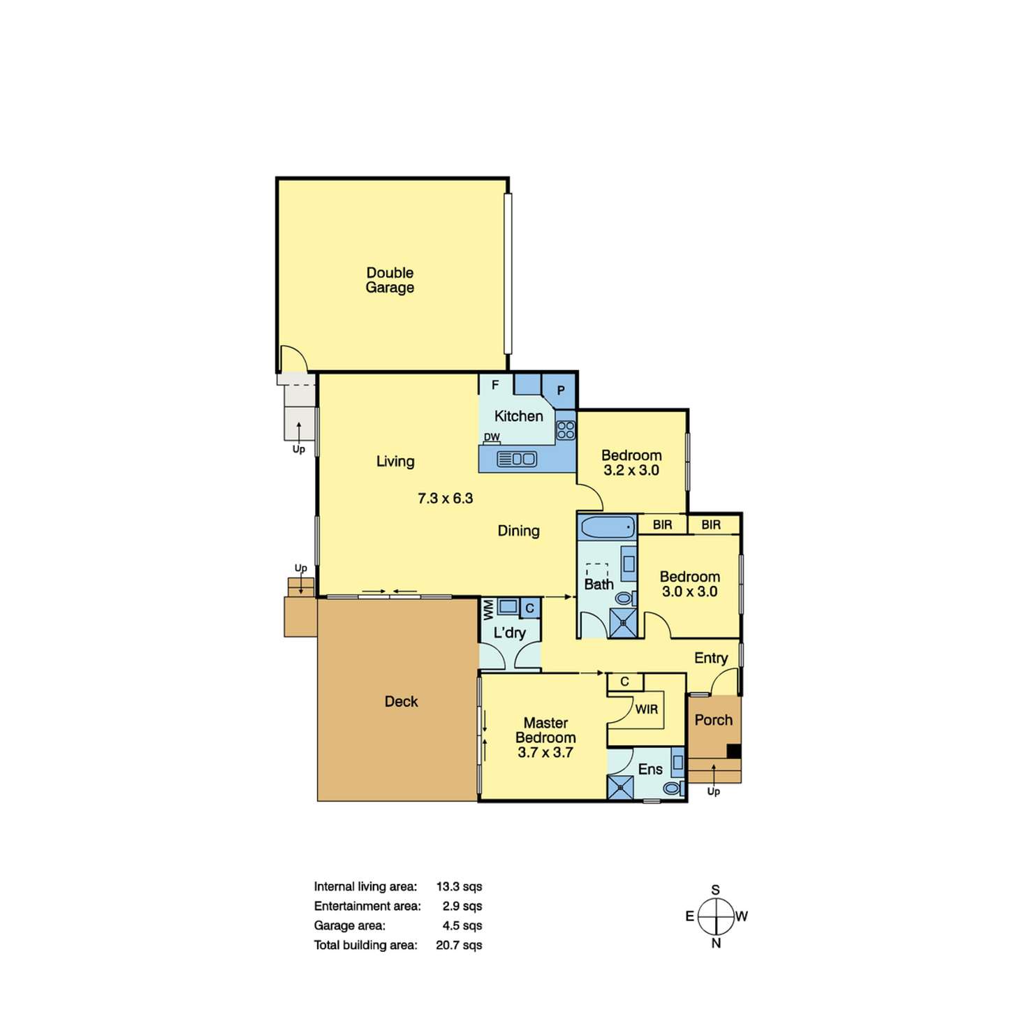 Floorplan of Homely unit listing, 2/49 Fairway Grove, Rosebud VIC 3939