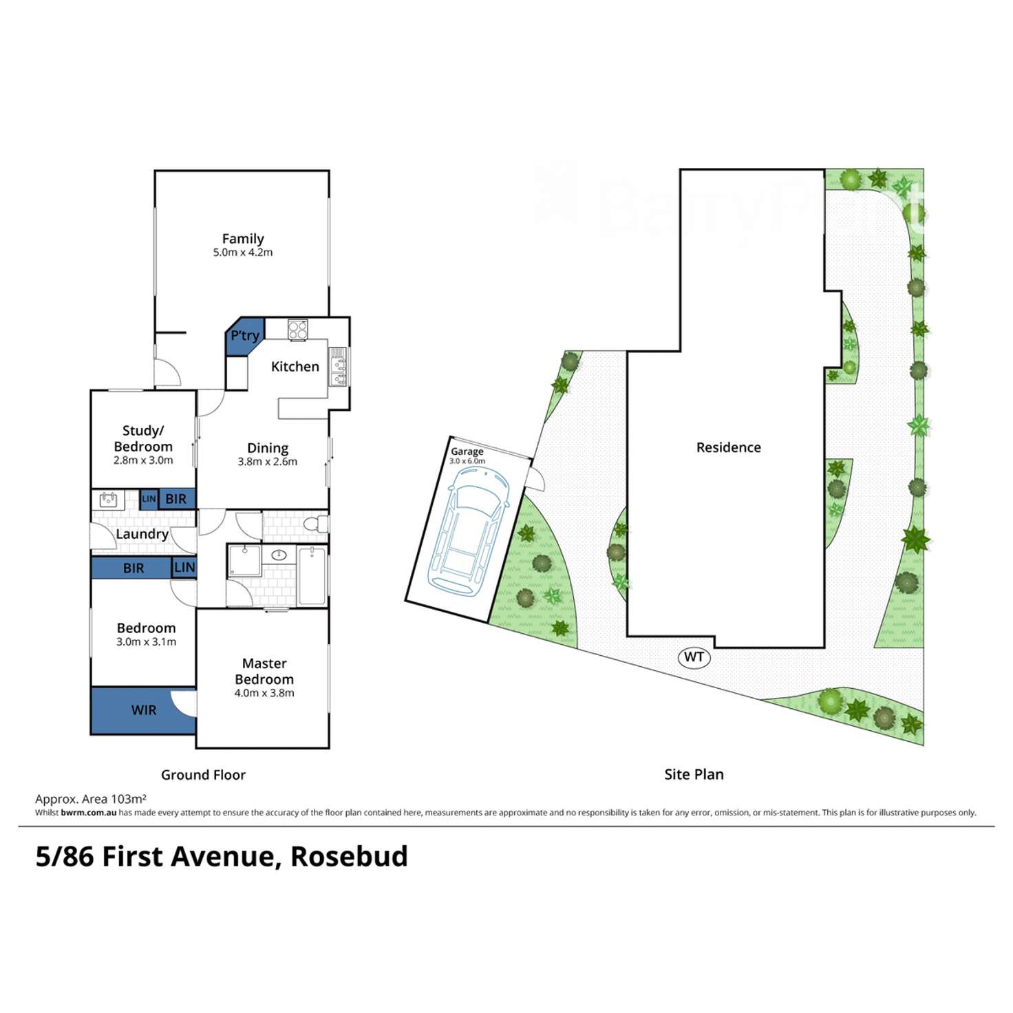 Floorplan of Homely house listing, 5/86 First Avenue, Rosebud VIC 3939