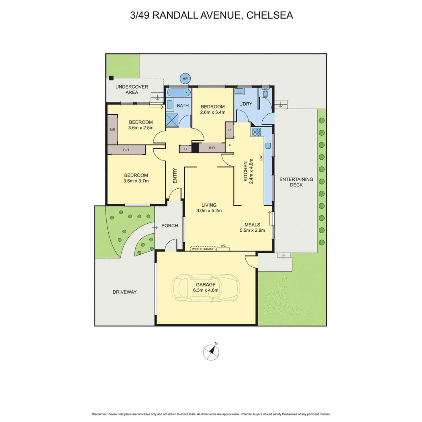 Floorplan of Homely unit listing, 3/49 Randall Avenue, Chelsea VIC 3196