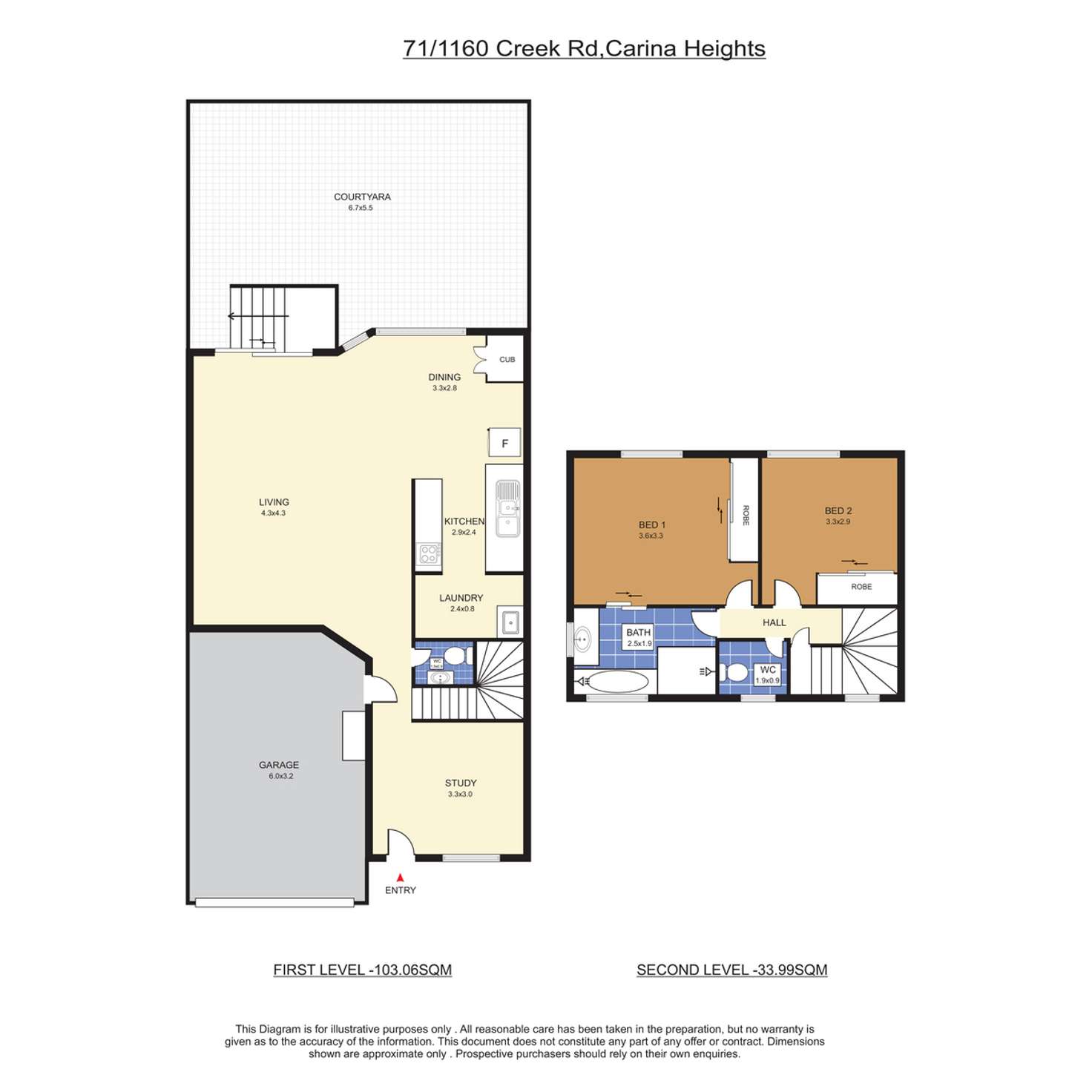 Floorplan of Homely townhouse listing, 71/1160 Creek Road, Carina Heights QLD 4152