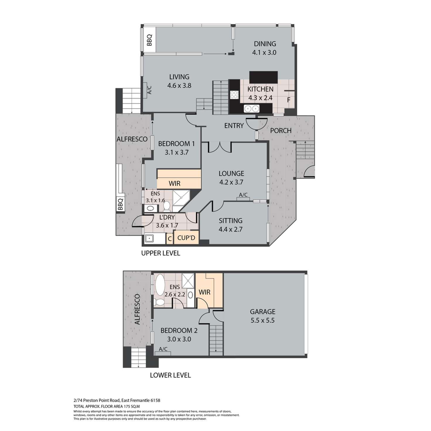 Floorplan of Homely house listing, 2/74 Preston Point Road, East Fremantle WA 6158