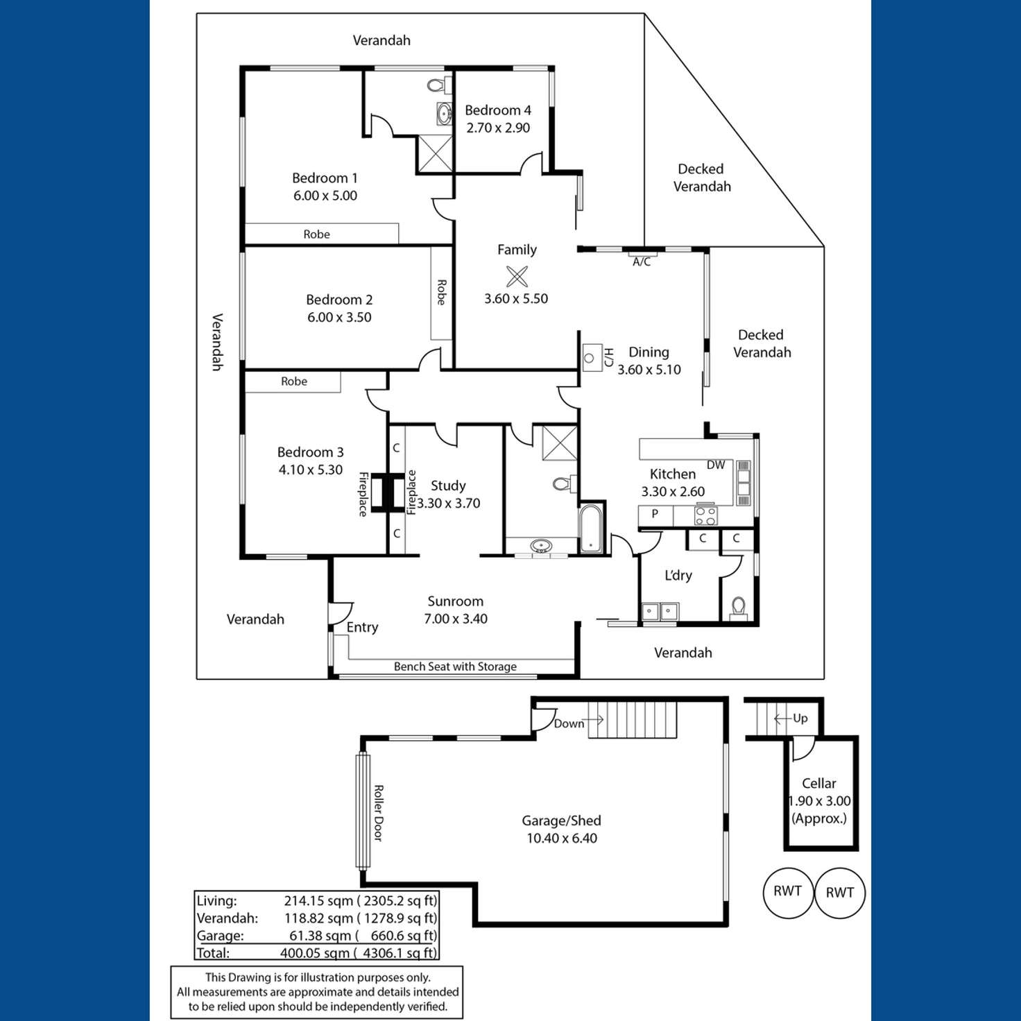 Floorplan of Homely house listing, 14 East Terrace, Clare SA 5453