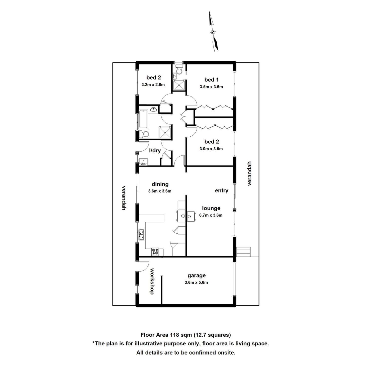 Floorplan of Homely house listing, 7 Baker Street, Cockatoo VIC 3781