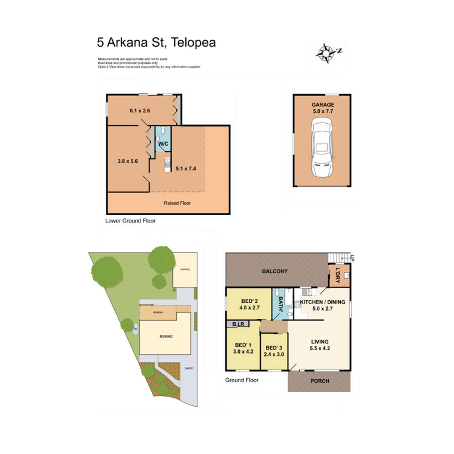 Floorplan of Homely house listing, 5 Arkana Street, Telopea NSW 2117