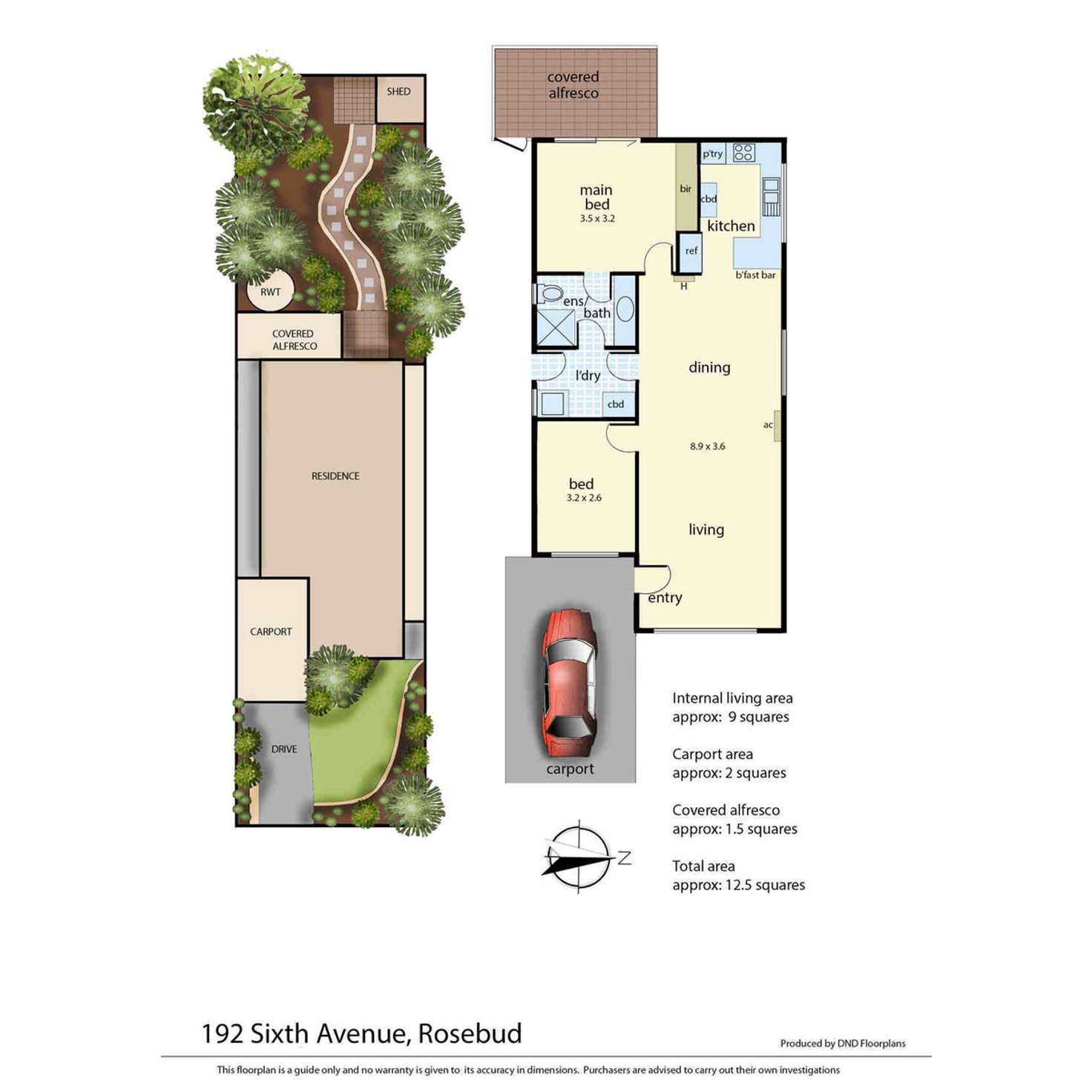 Floorplan of Homely house listing, 192 Sixth Avenue, Rosebud VIC 3939