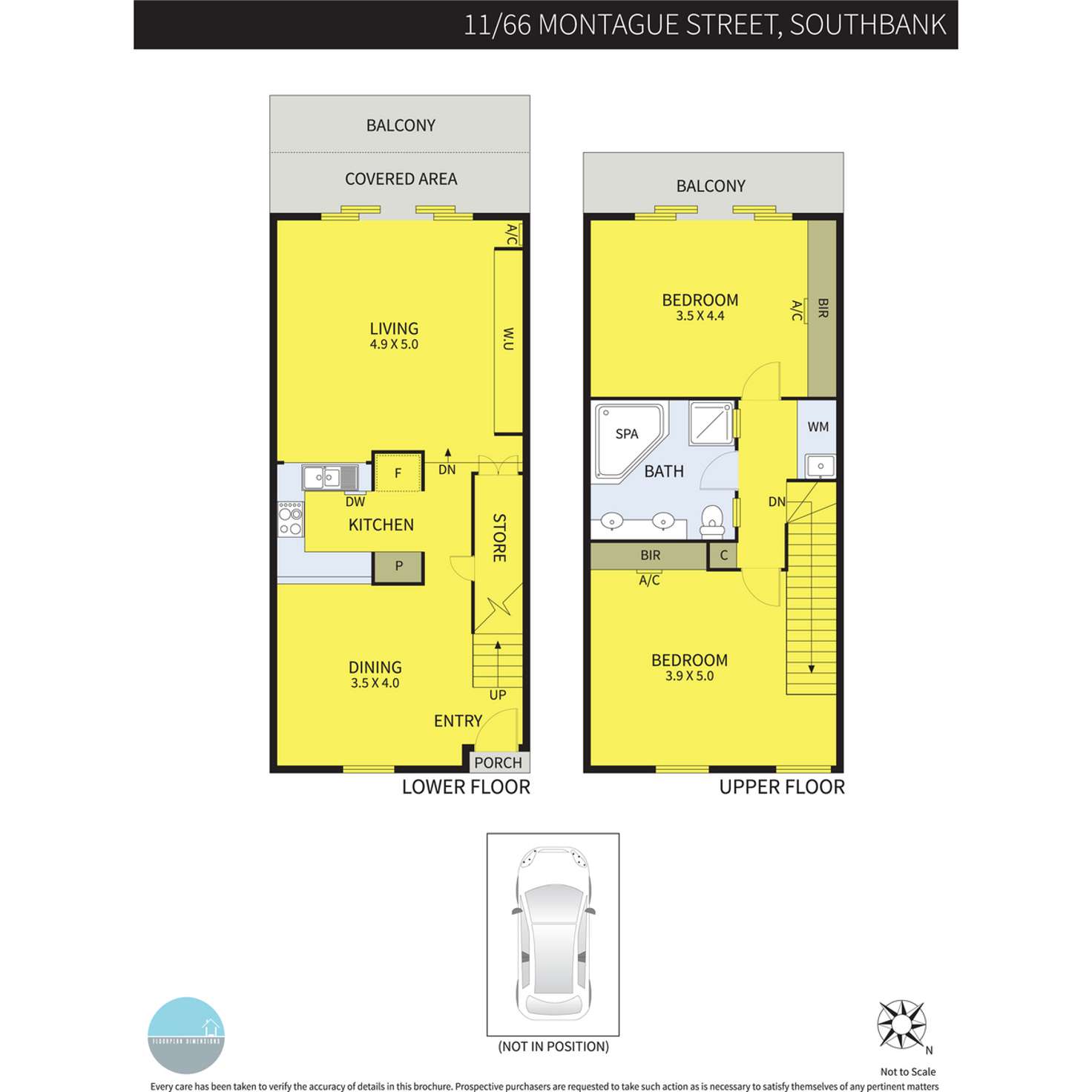 Floorplan of Homely apartment listing, 11/66 Montague Street, South Melbourne VIC 3205
