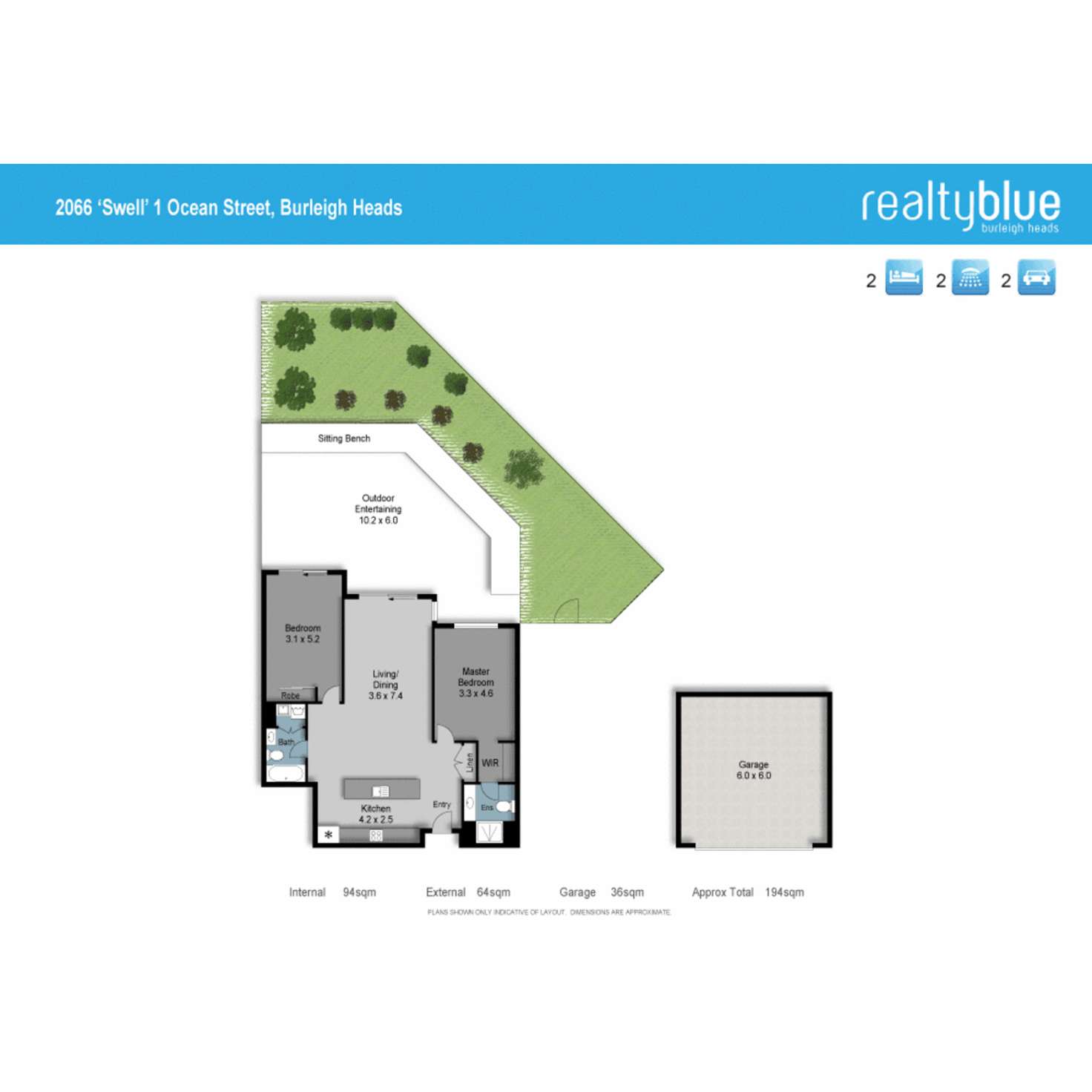 Floorplan of Homely unit listing, 2066/1 Ocean Street, Burleigh Heads QLD 4220