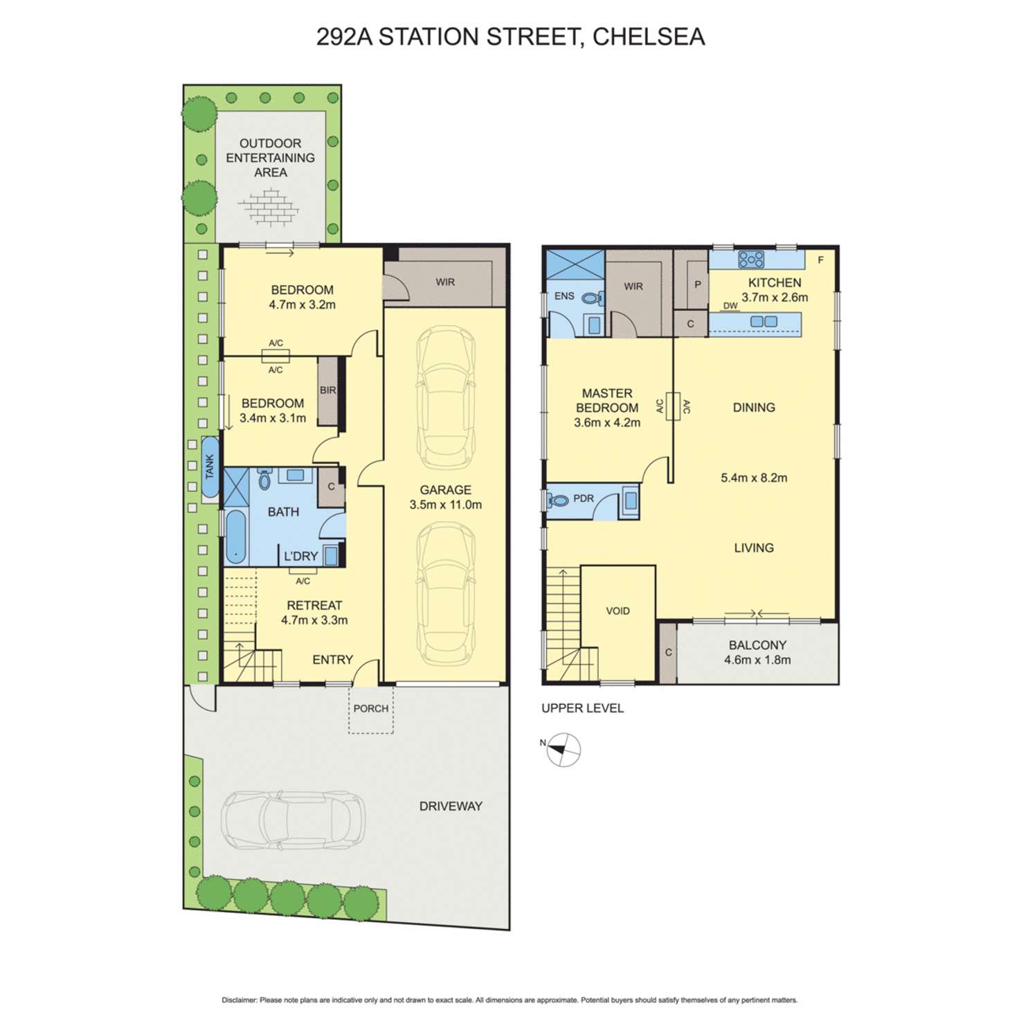 Floorplan of Homely townhouse listing, 292A Station Street, Chelsea VIC 3196