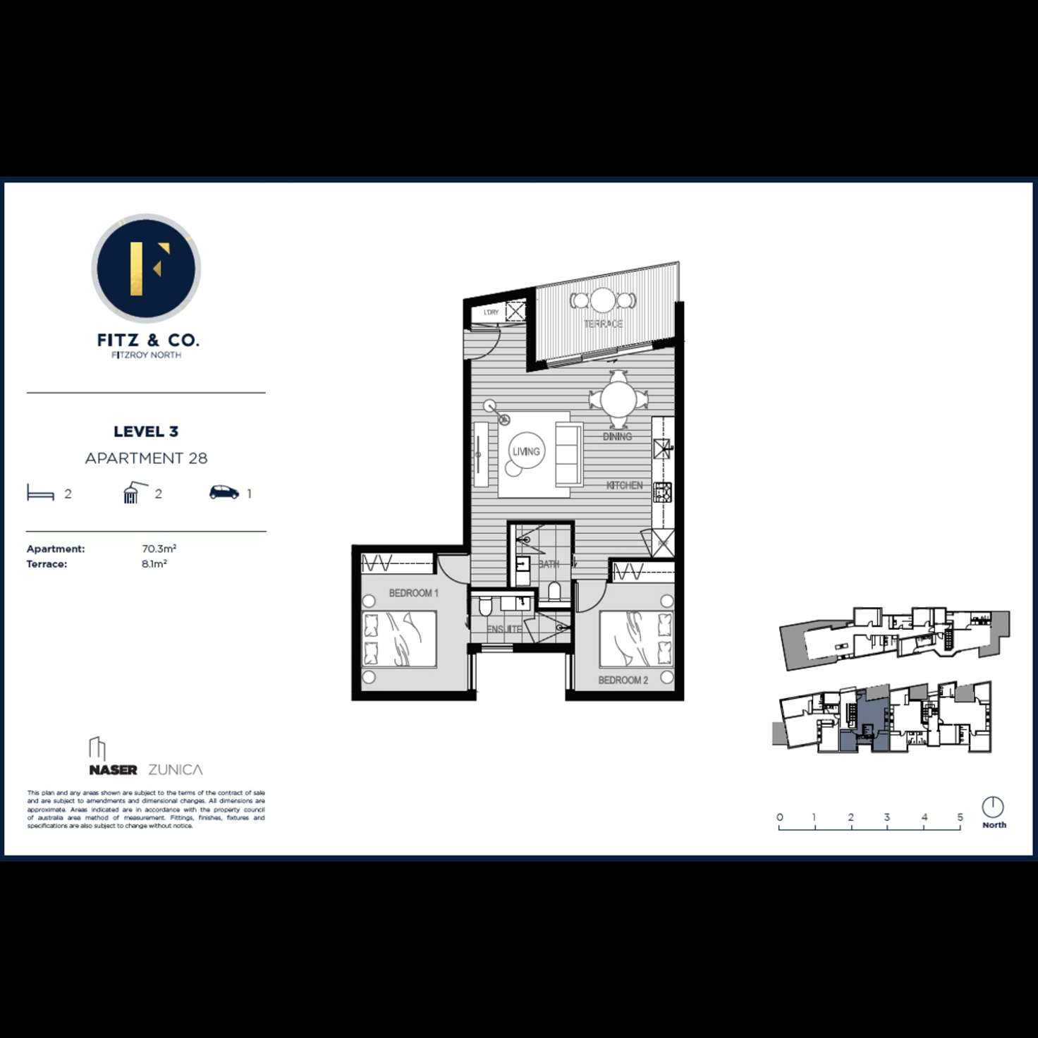 Floorplan of Homely apartment listing, 302/22 Nicholson Street, Fitzroy North VIC 3068
