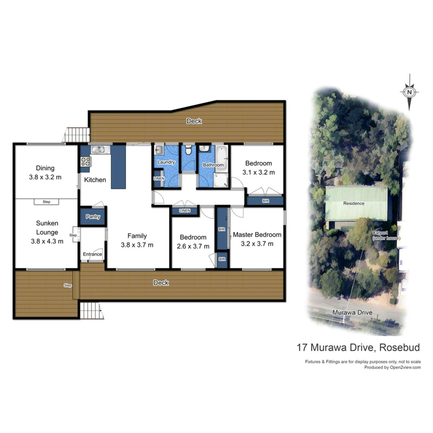 Floorplan of Homely house listing, 17 Murawa Drive, Rosebud VIC 3939