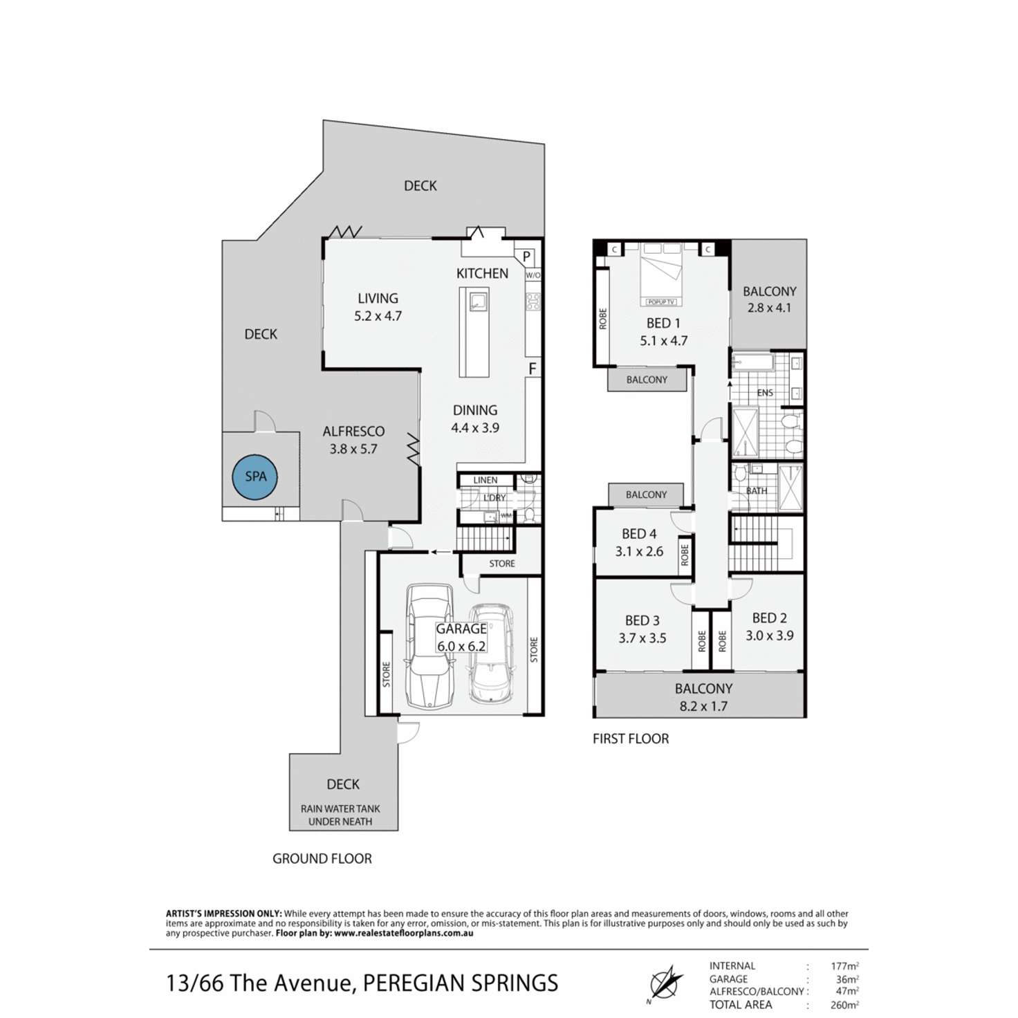 Floorplan of Homely house listing, 13/66 The Avenue, Peregian Springs QLD 4573