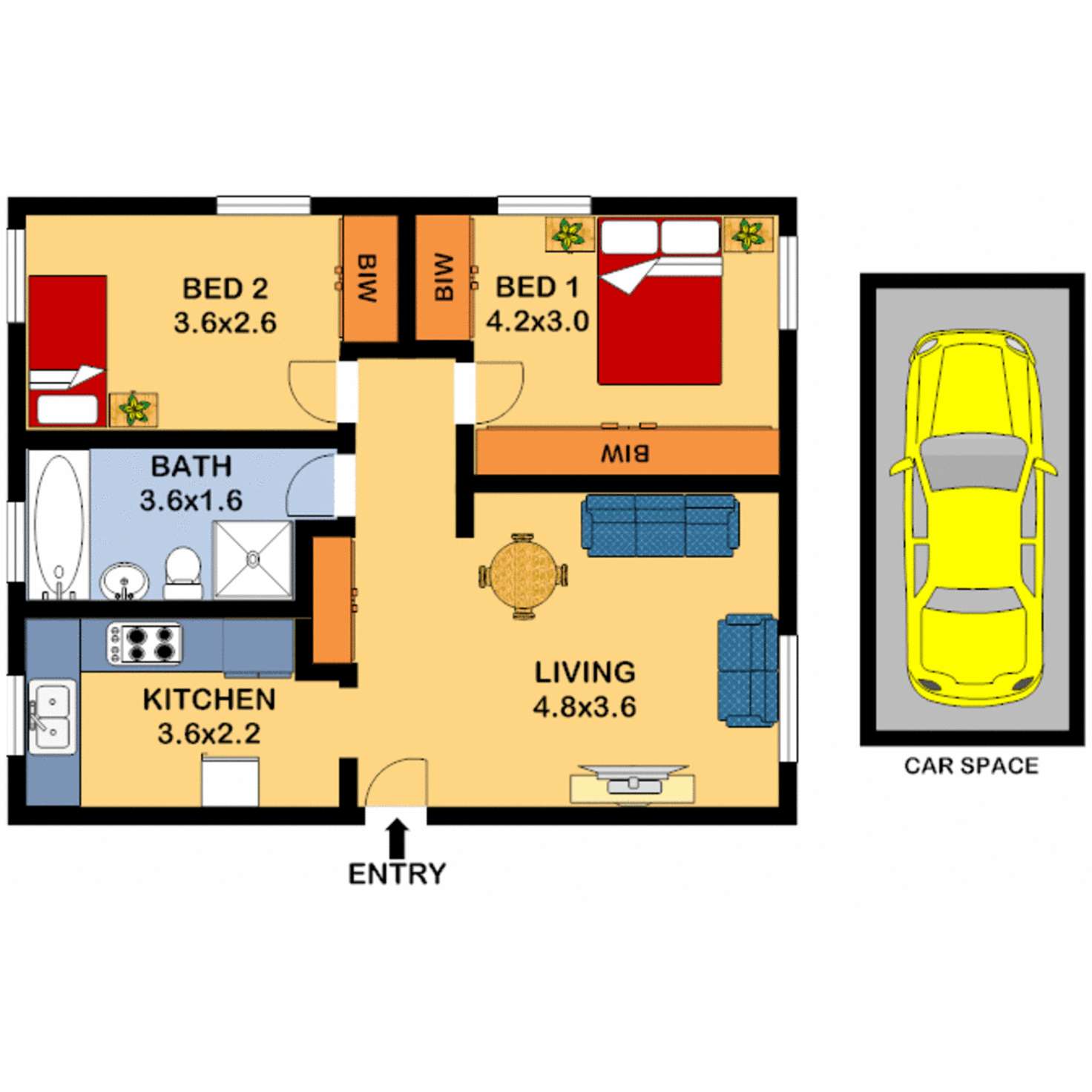 Floorplan of Homely apartment listing, 6/24 Clyde Street, Croydon Park NSW 2133