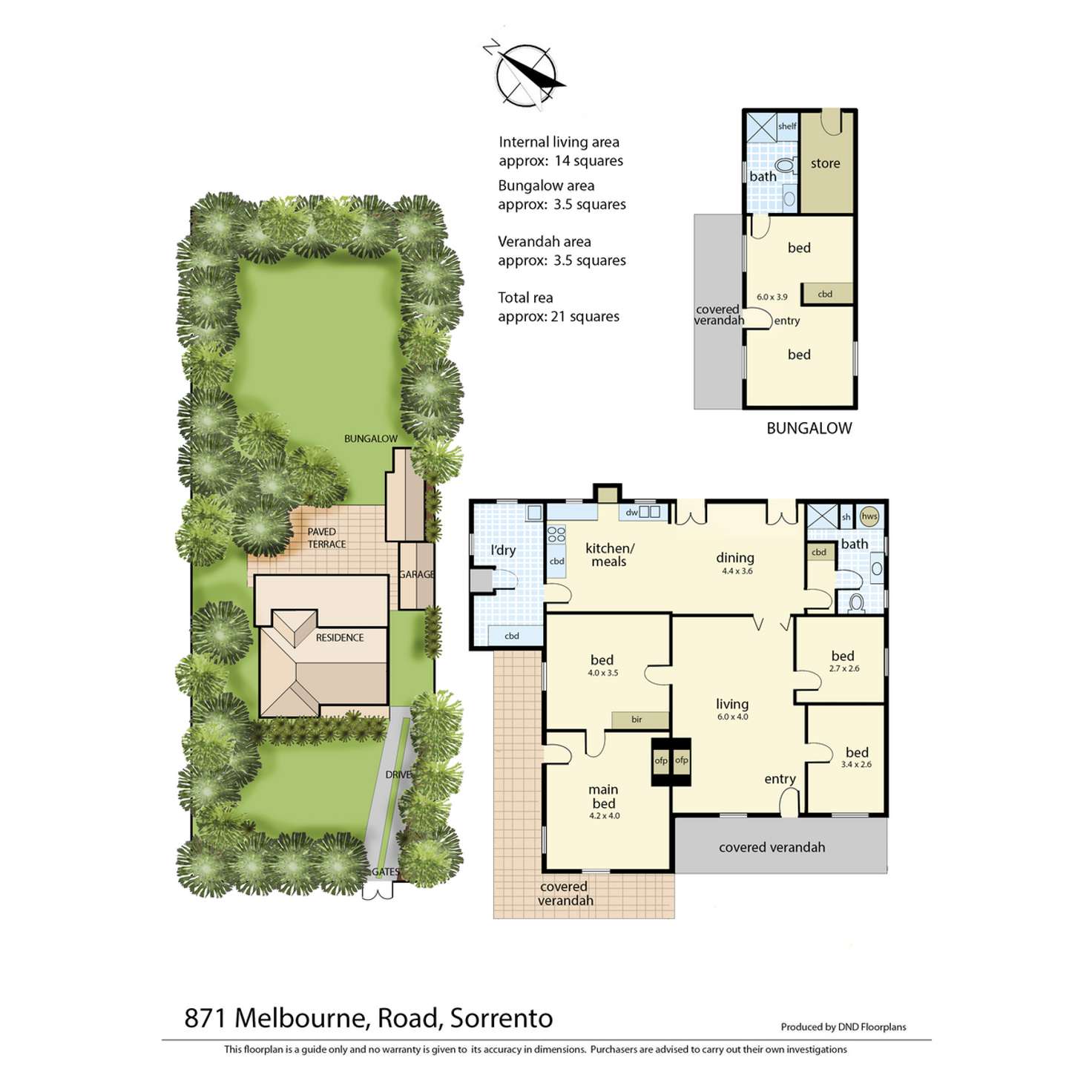 Floorplan of Homely house listing, 871 Melbourne Road, Sorrento VIC 3943