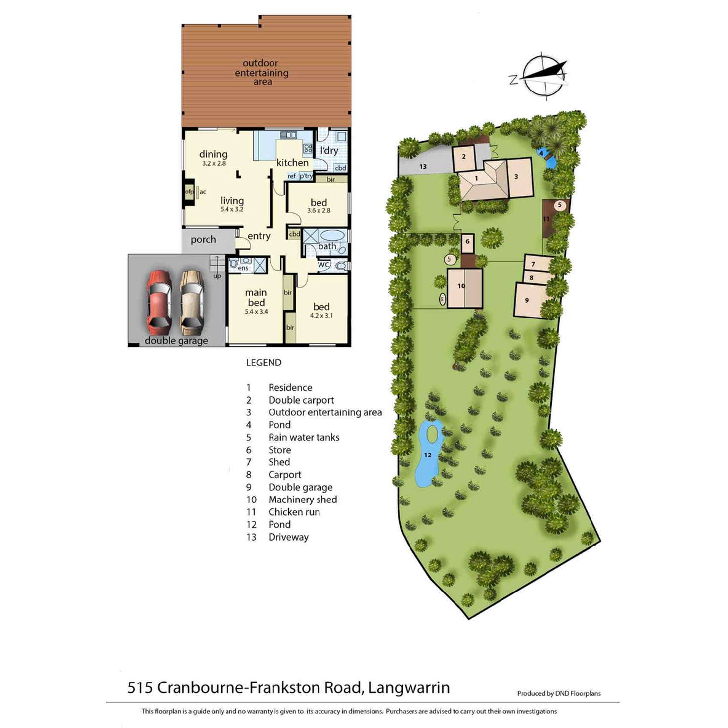 Floorplan of Homely house listing, 515 Cranbourne - Frankston Road, Langwarrin VIC 3910