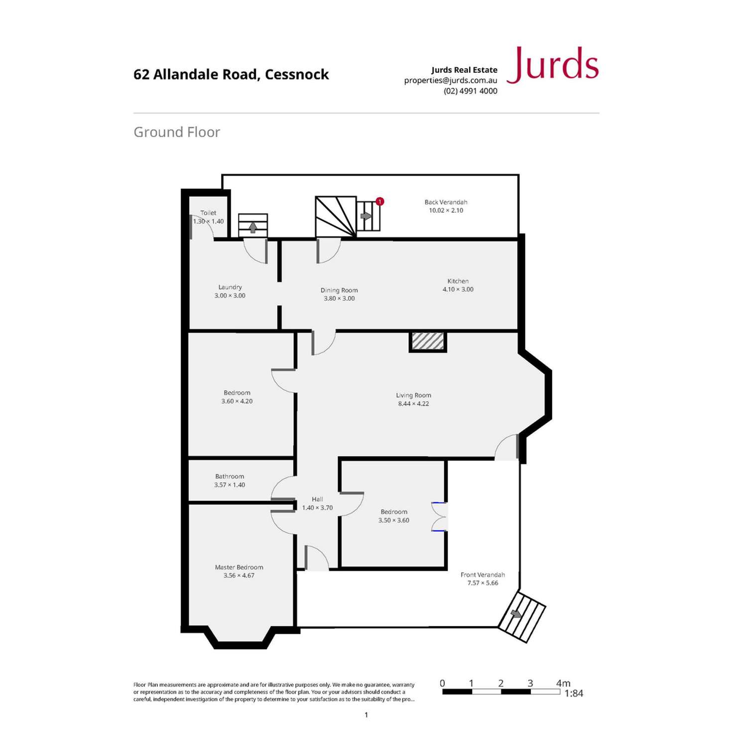 Floorplan of Homely house listing, 62 Allandale Road, Cessnock NSW 2325