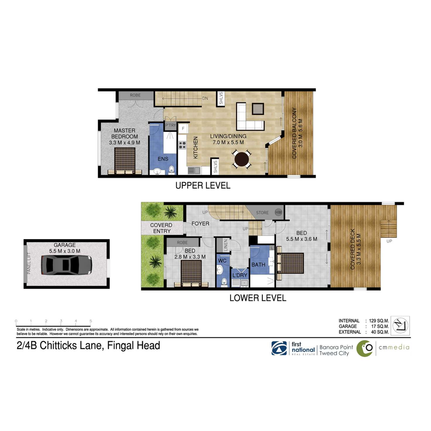 Floorplan of Homely townhouse listing, 2/4B Chitticks Lane, Fingal Head NSW 2487