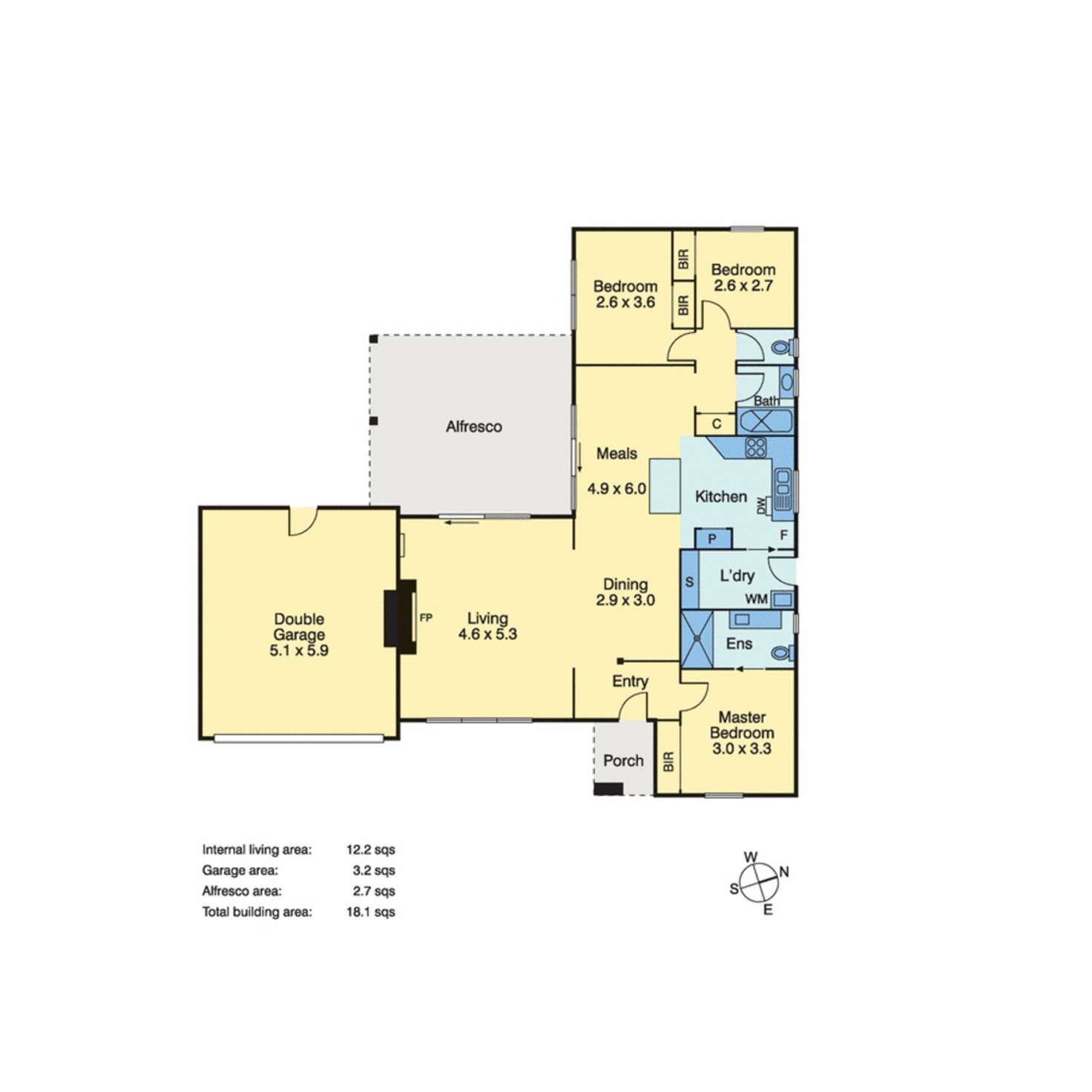 Floorplan of Homely house listing, 1 Elm Grove, Langwarrin VIC 3910