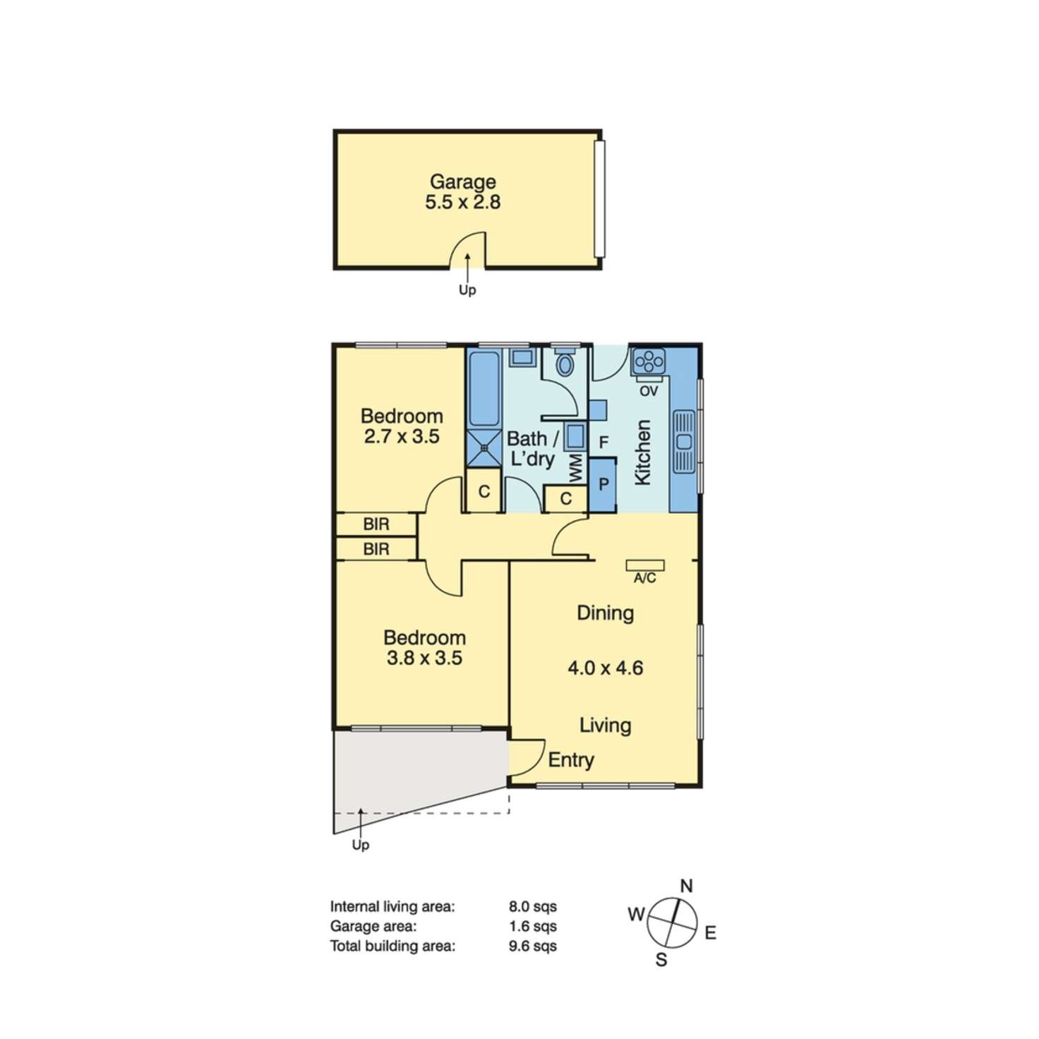 Floorplan of Homely apartment listing, 1/2A Marine Avenue, Mornington VIC 3931