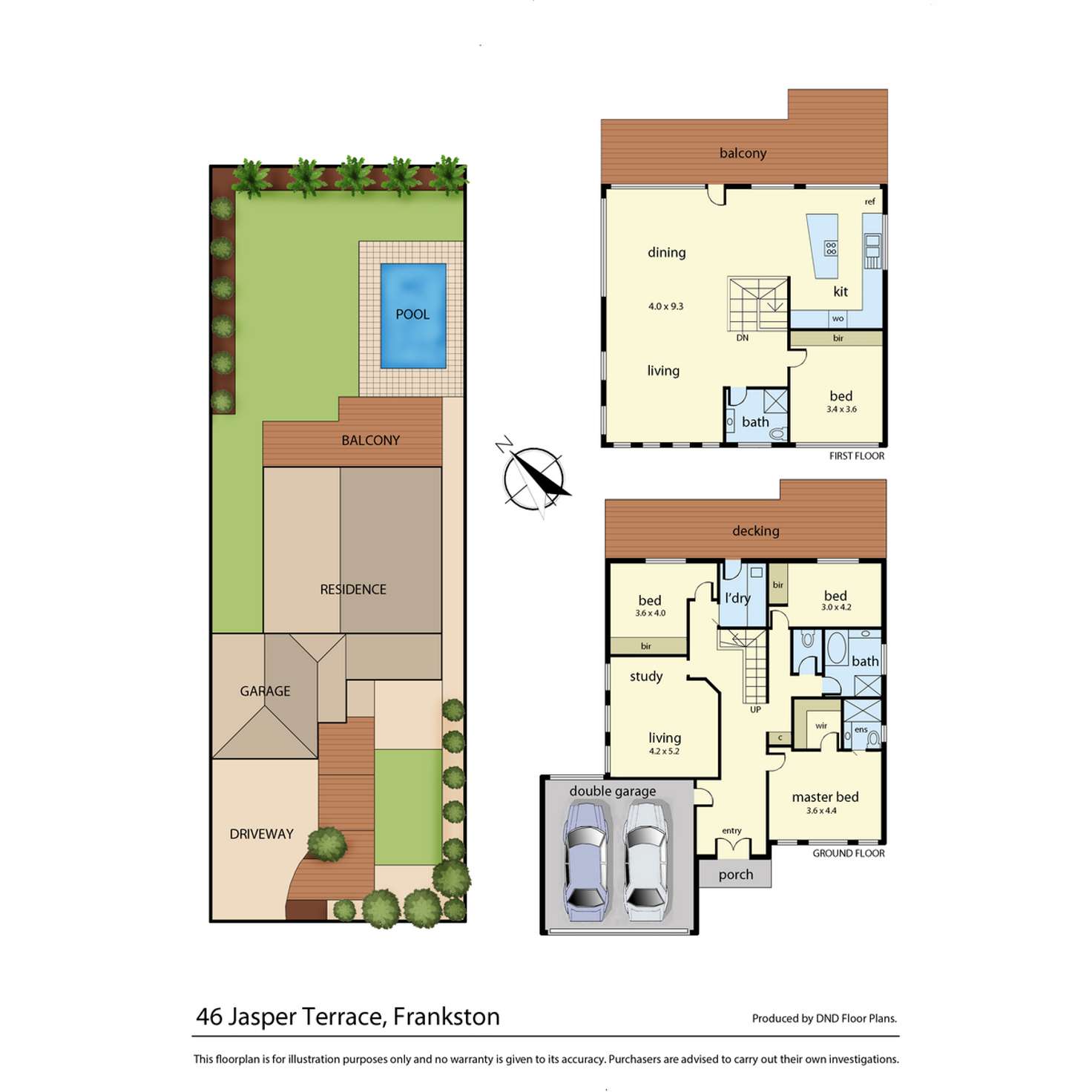 Floorplan of Homely house listing, 46 Jasper Terrace, Frankston VIC 3199
