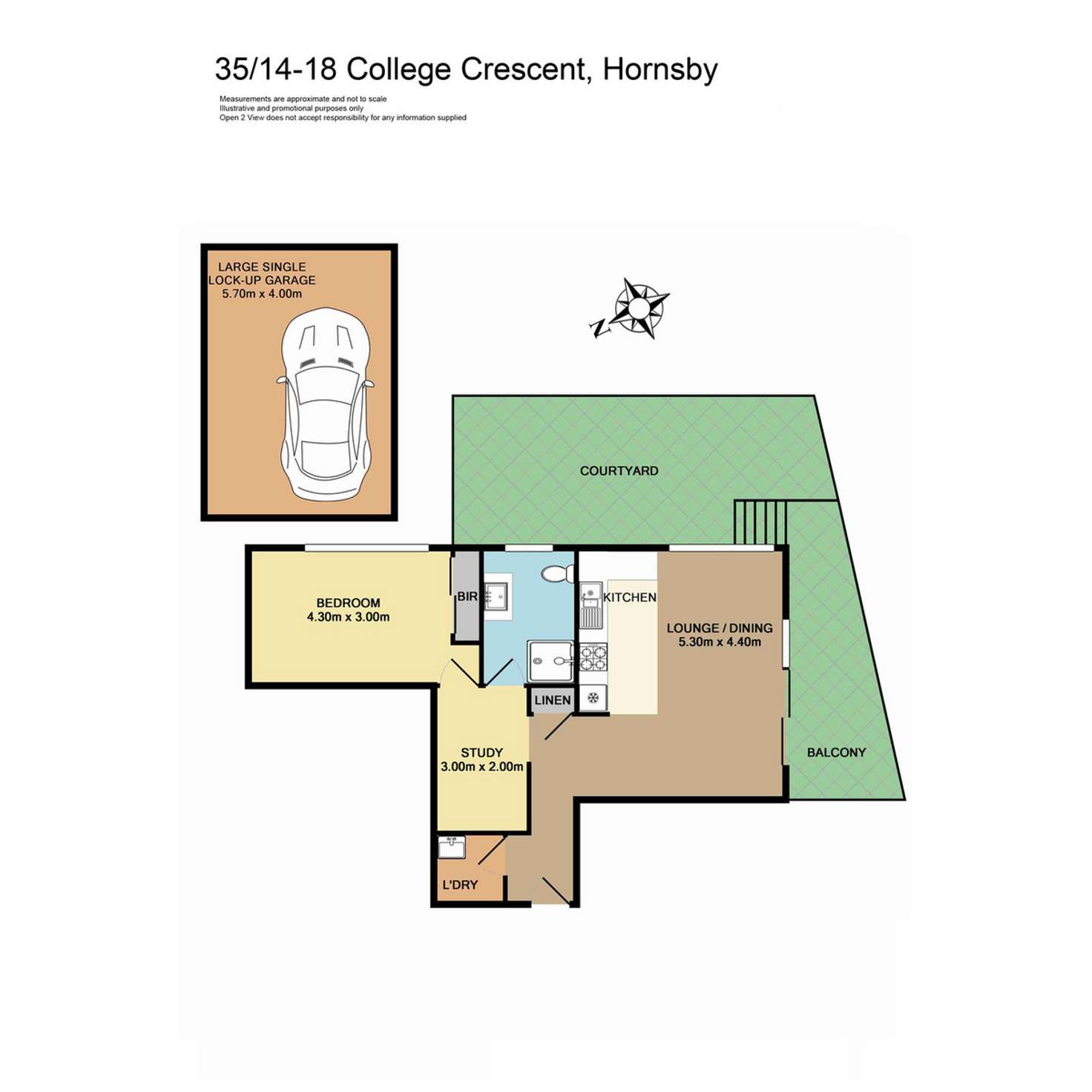 Floorplan of Homely apartment listing, 35/14-18 College Crescent, Hornsby NSW 2077