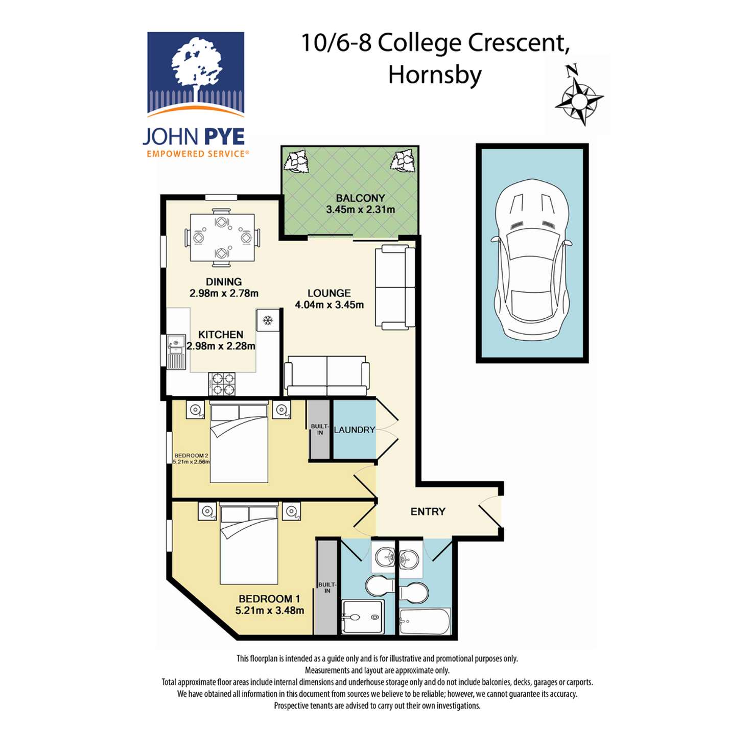 Floorplan of Homely apartment listing, 10/6-8 College Crescent, Hornsby NSW 2077