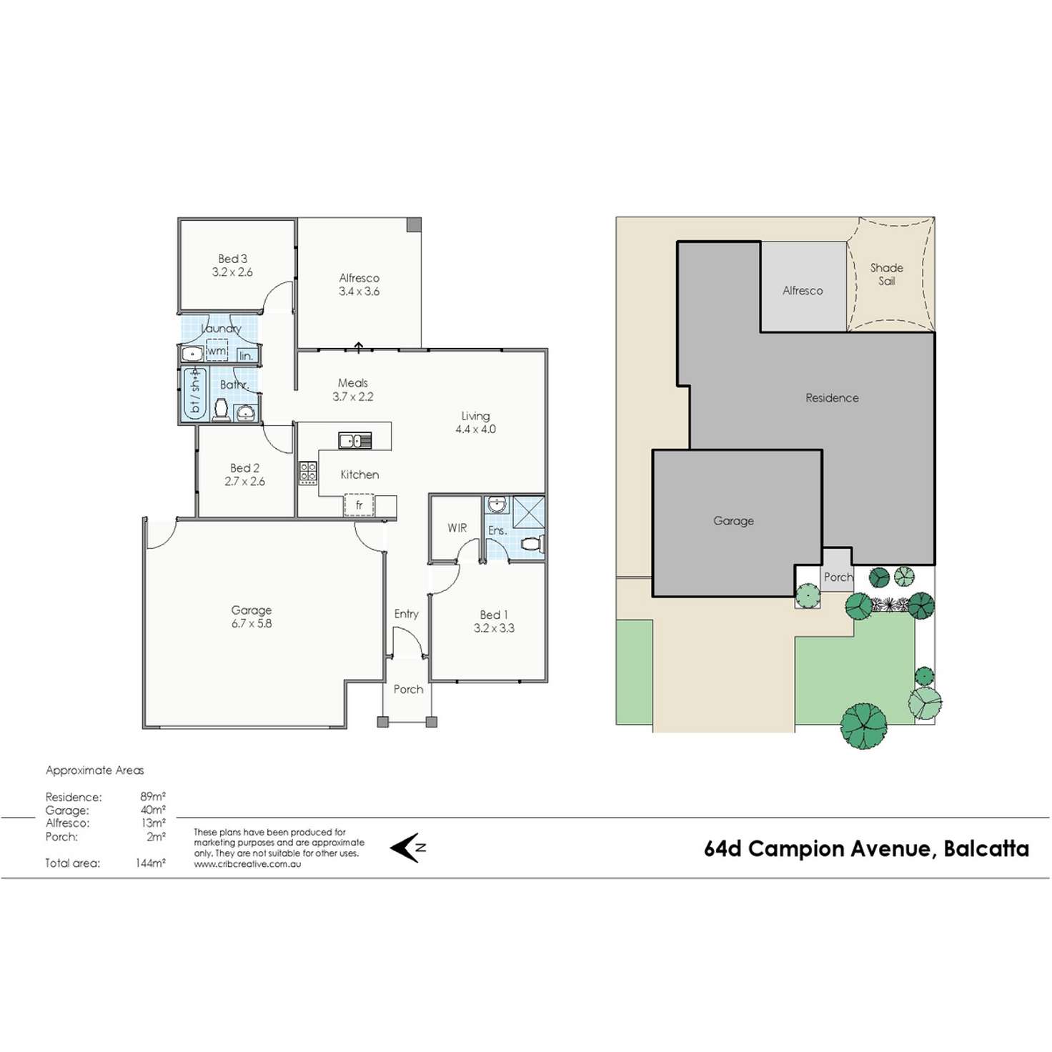 Floorplan of Homely house listing, 64D Campion Avenue, Balcatta WA 6021