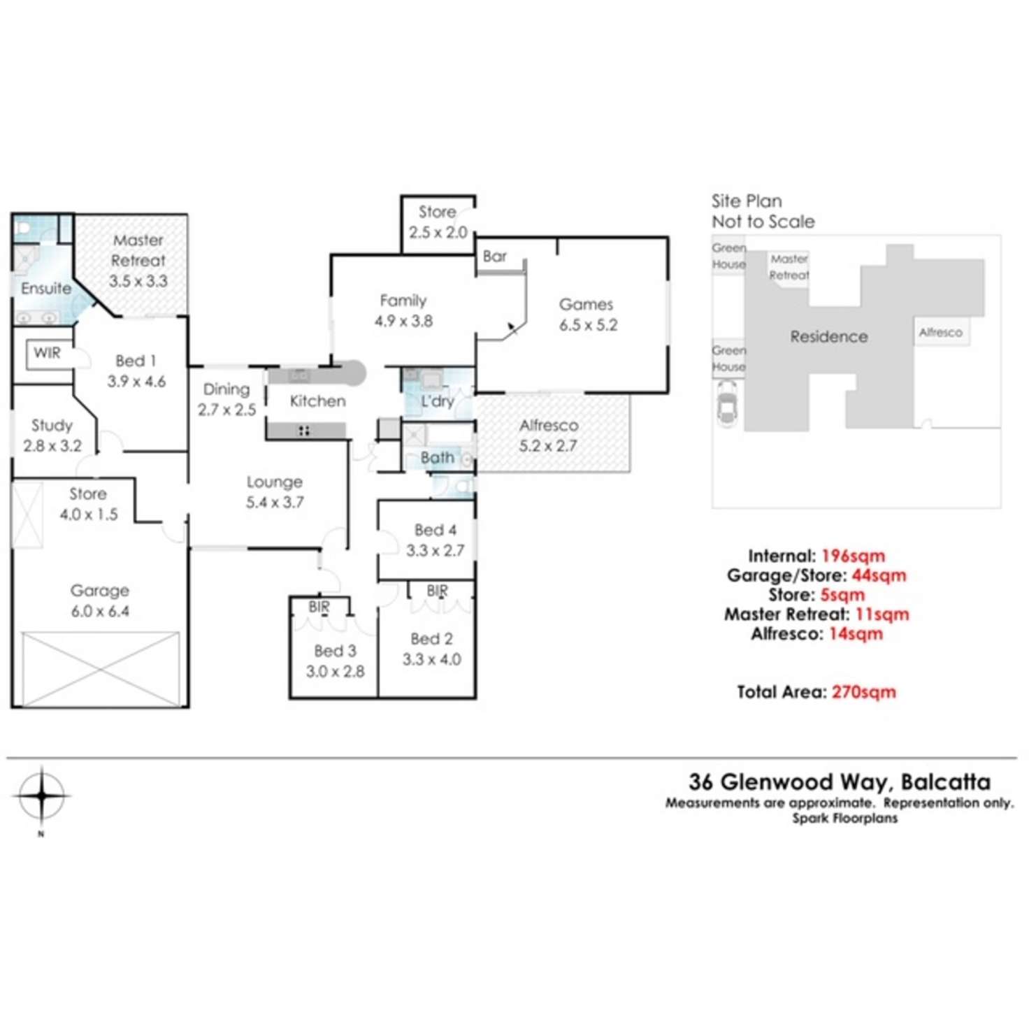 Floorplan of Homely house listing, 36 Glenwood Way, Balcatta WA 6021