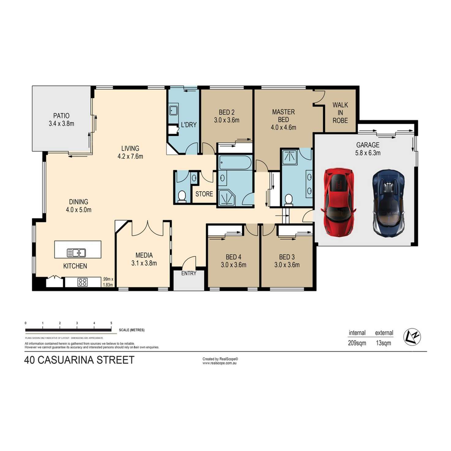 Floorplan of Homely house listing, 40 Casuarina Street, Seventeen Mile Rocks QLD 4073