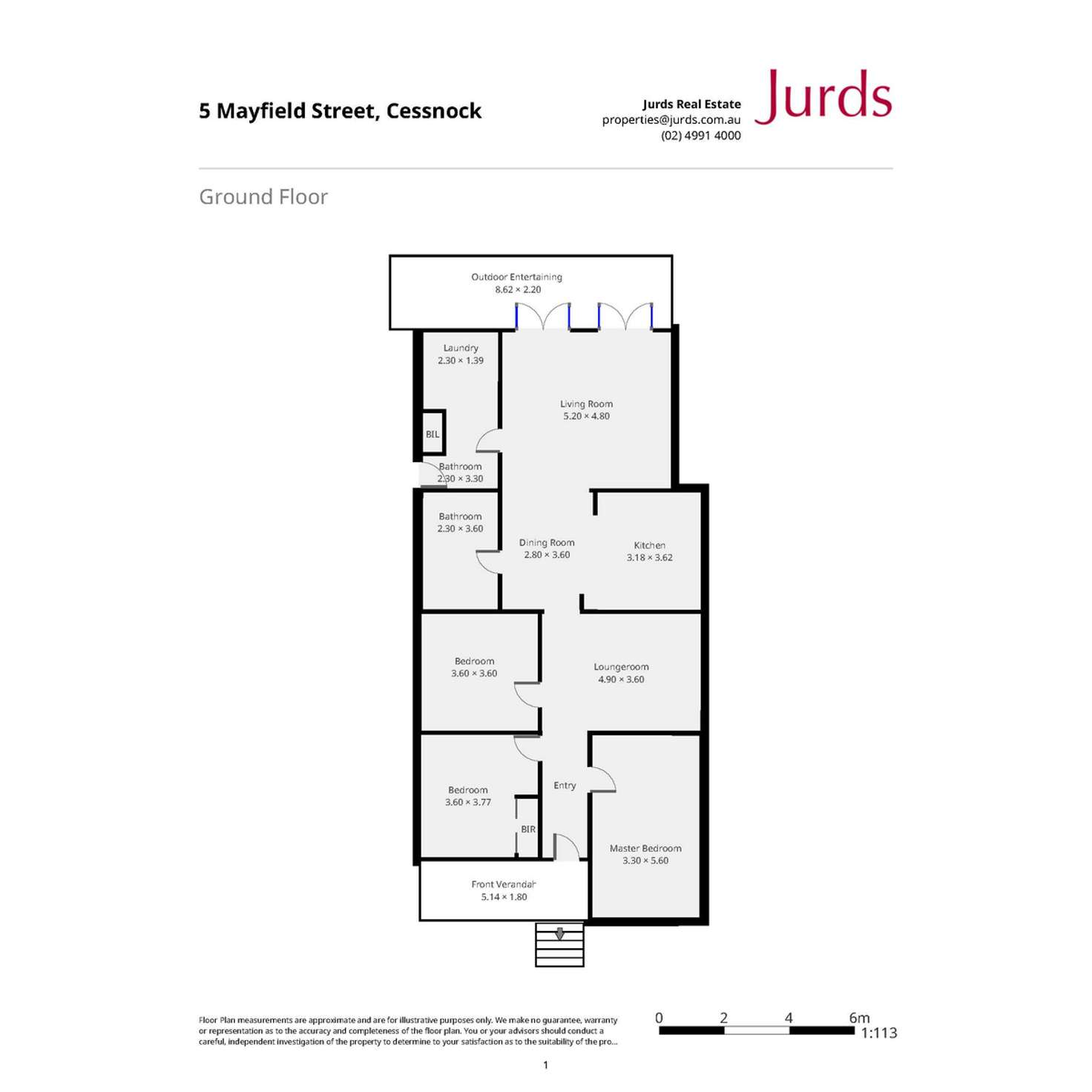 Floorplan of Homely house listing, 5 Mayfield Street, Cessnock NSW 2325
