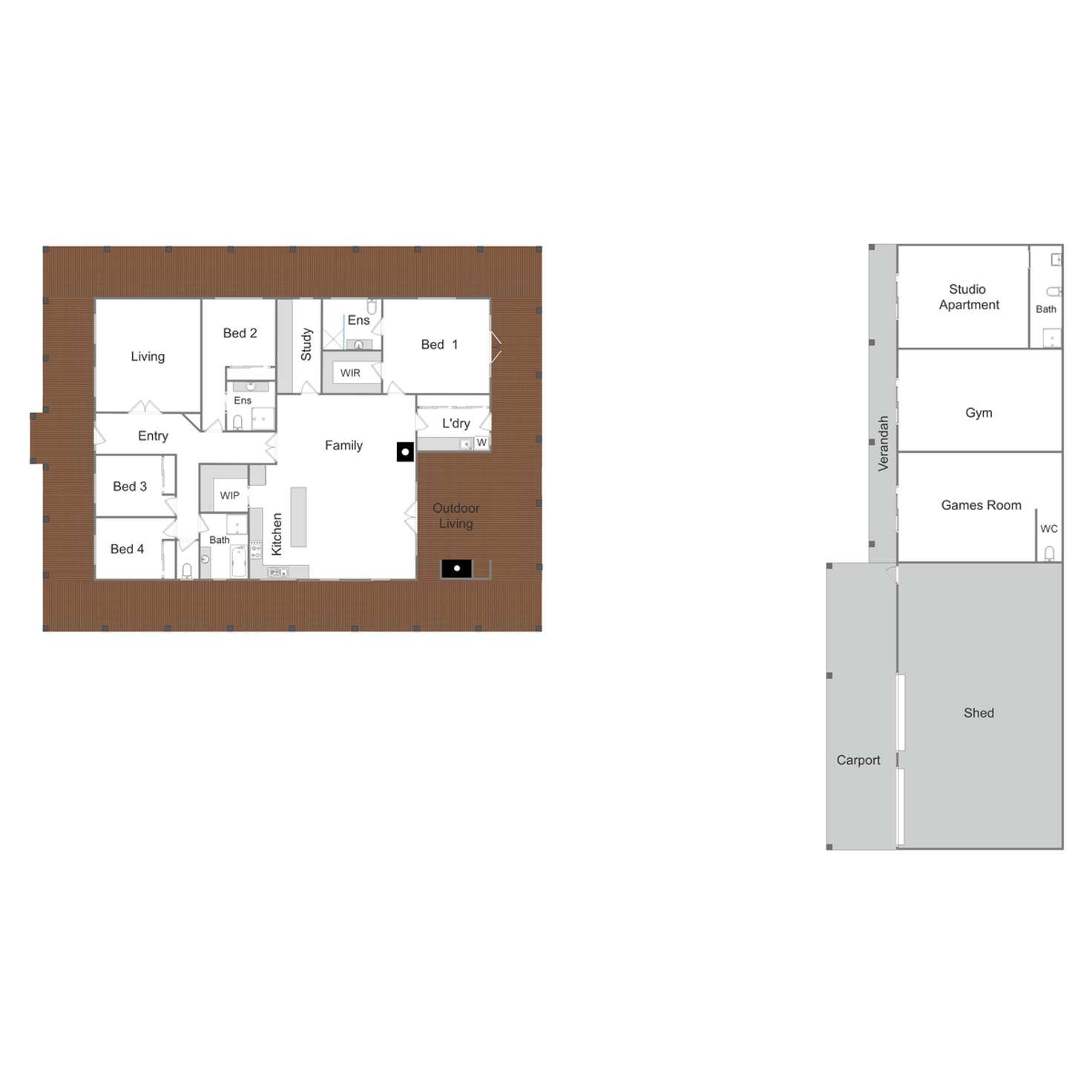 Floorplan of Homely house listing, 148 Malcolm Street, Mansfield VIC 3722