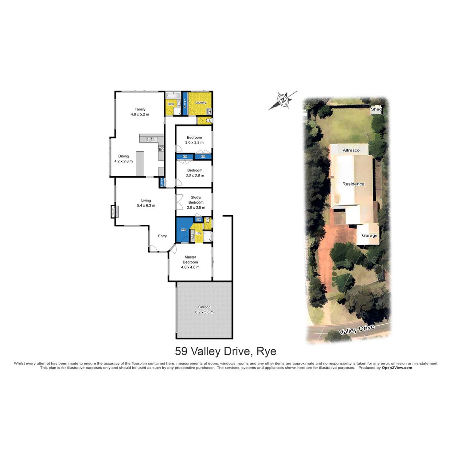 Floorplan of Homely house listing, 59 Valley Drive, Rye VIC 3941