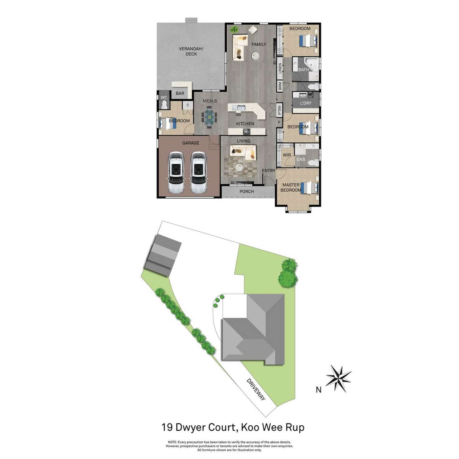 Floorplan of Homely house listing, 19 Dwyer Court, Koo Wee Rup VIC 3981