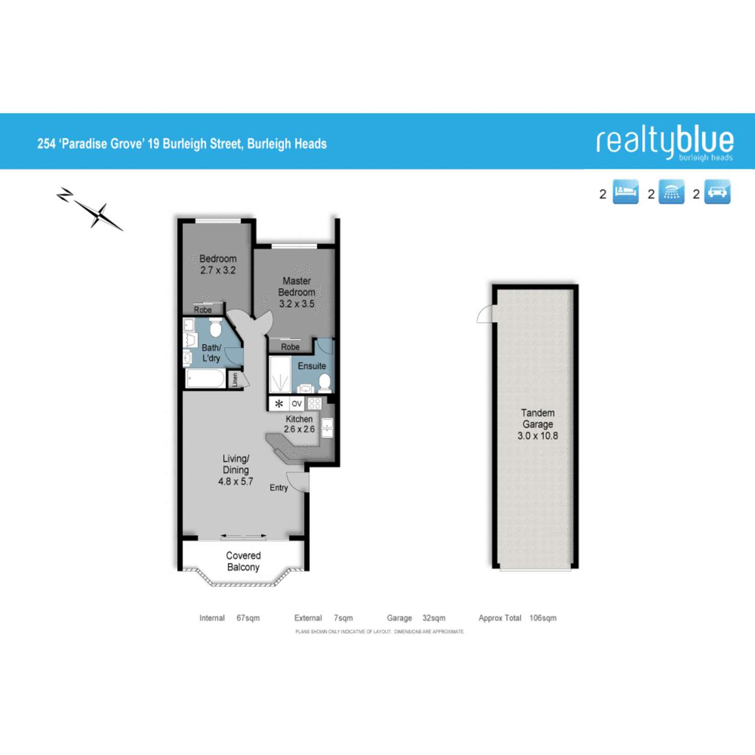 Floorplan of Homely unit listing, 254/19 Burleigh Street, Burleigh Heads QLD 4220